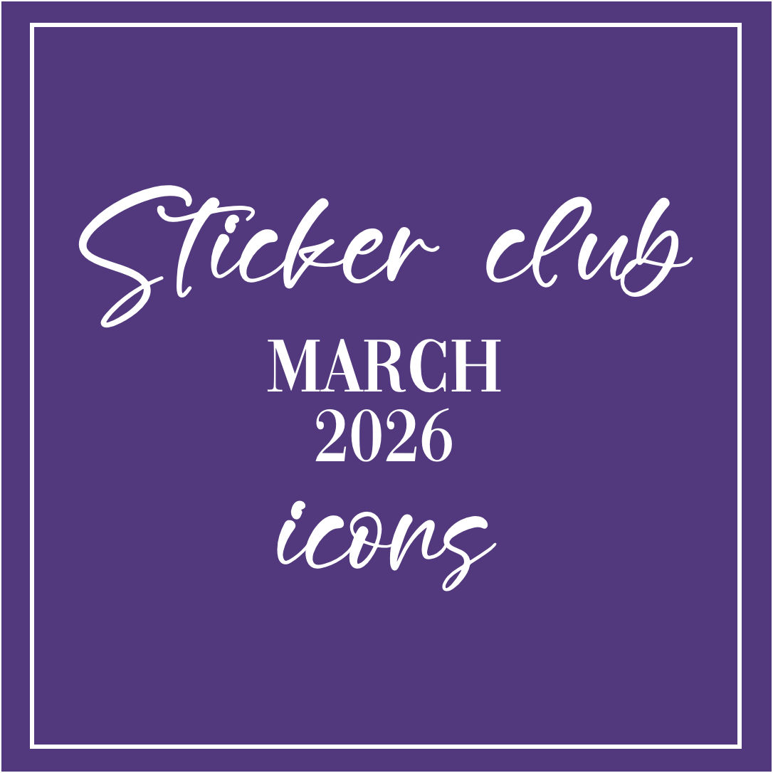 March 2026 - Sticker Club - Icon Sheets