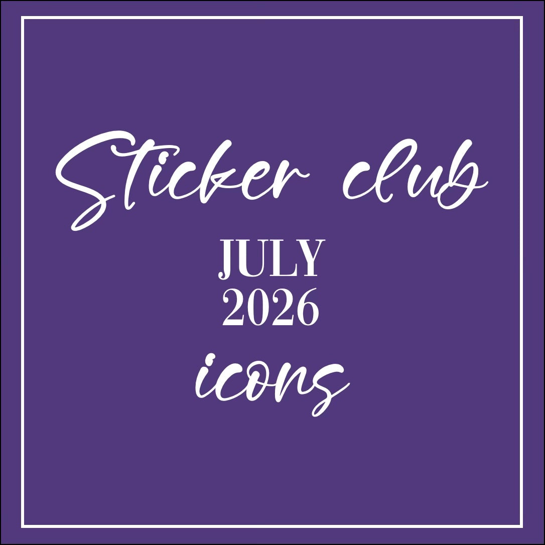 July 2026 - Sticker Club - Icon Sheets