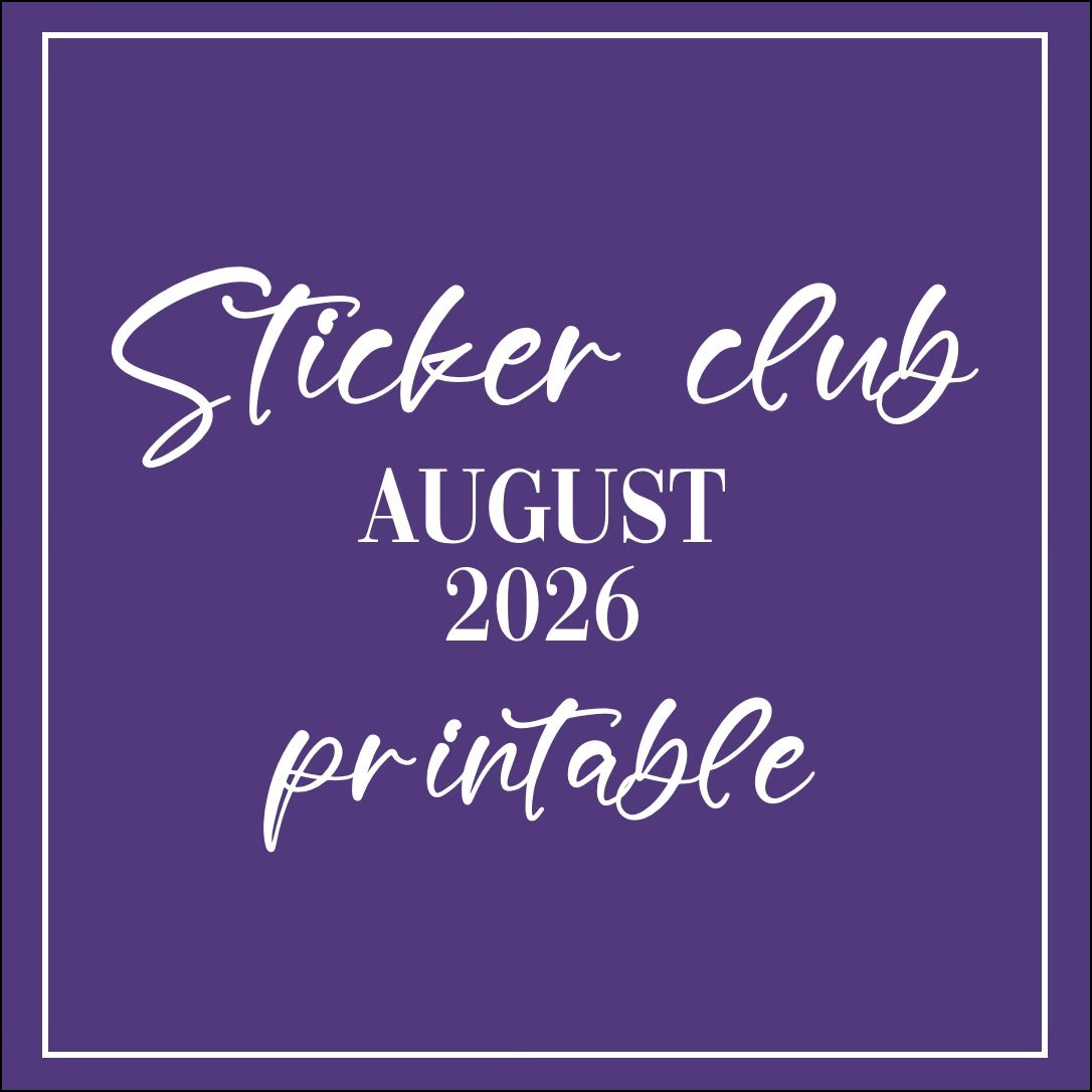 August 2026 - Printable Sticker Club