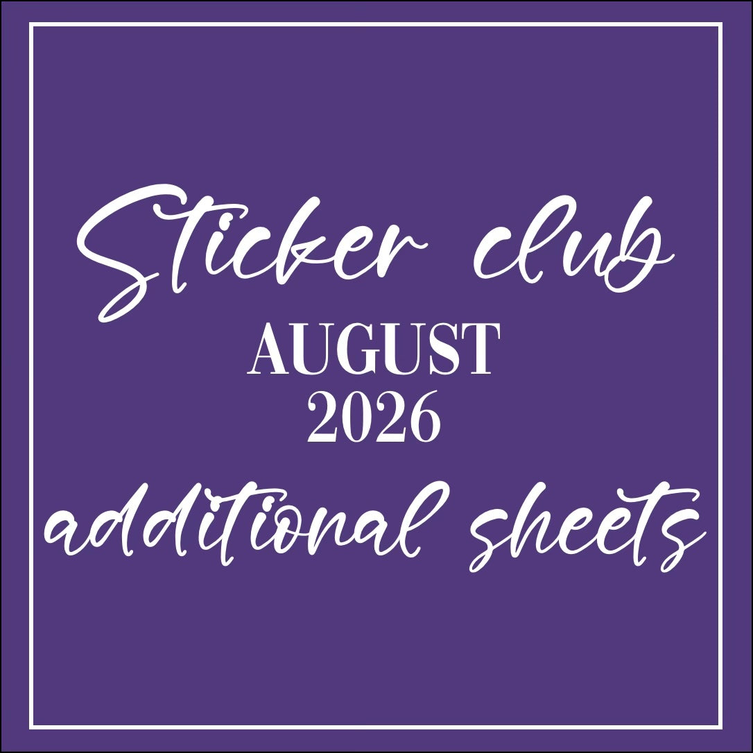 August 2026 - Sticker Club - Extra Single Items