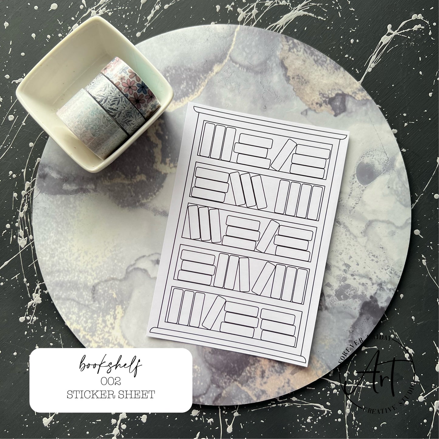 Bookshelf Sticker Sheet