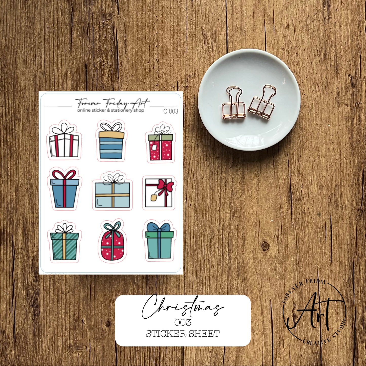 Christmas Sticker Sheet C001-C003