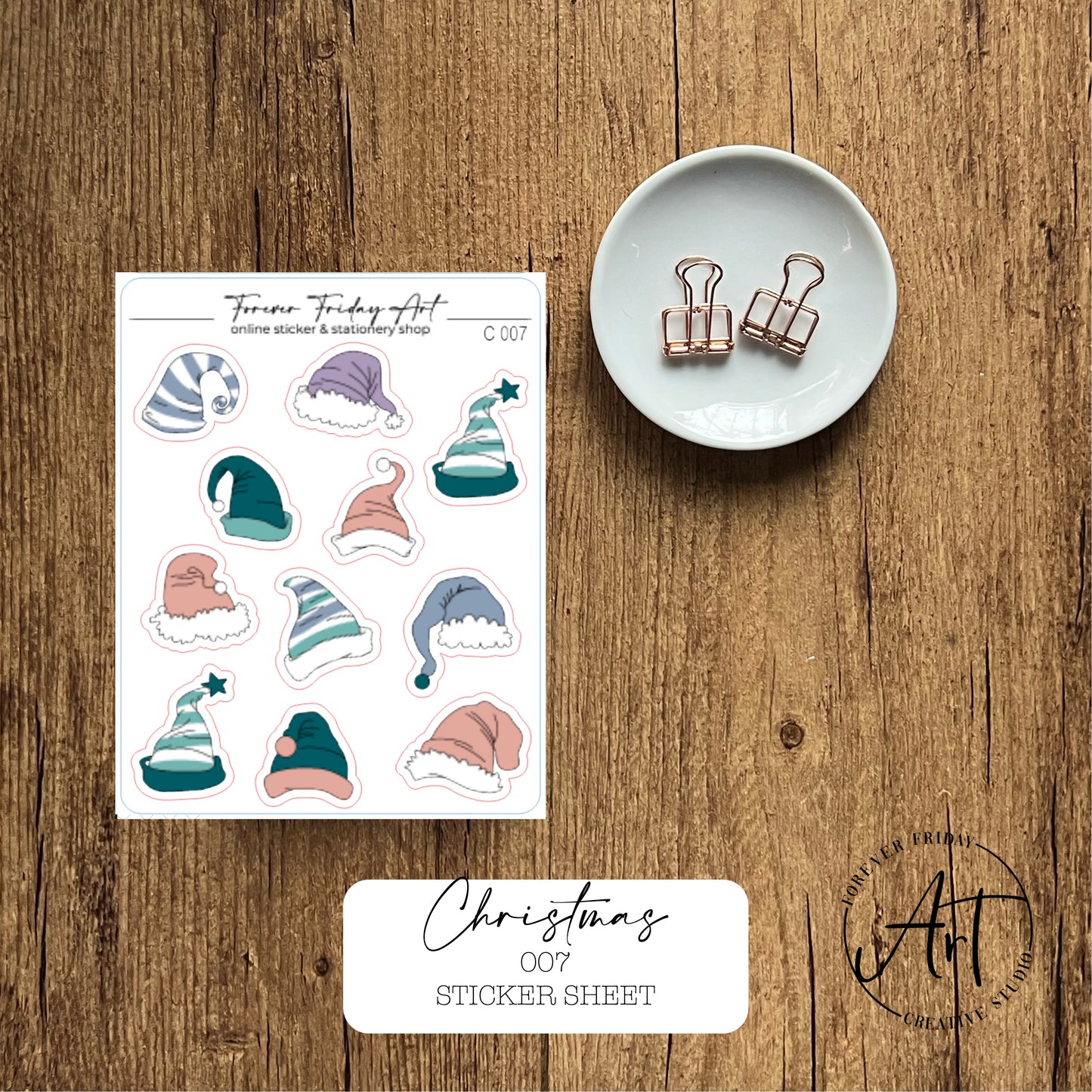 Christmas Sticker Sheet C004-C007