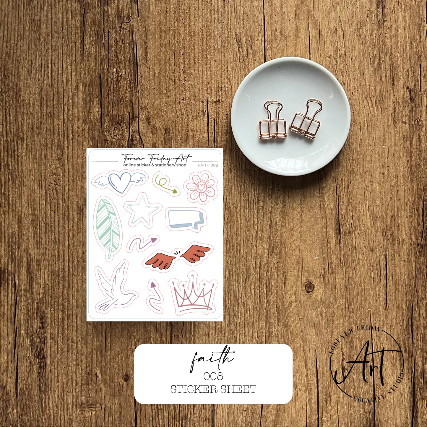 Faith Sticker Sheets F005 - F008