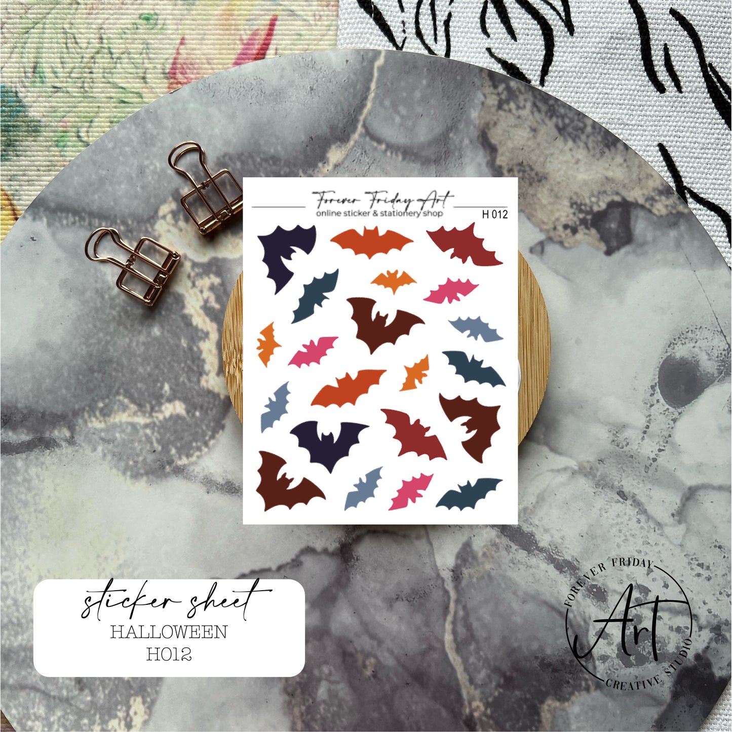 Halloween Sticker Sheet H011-H012