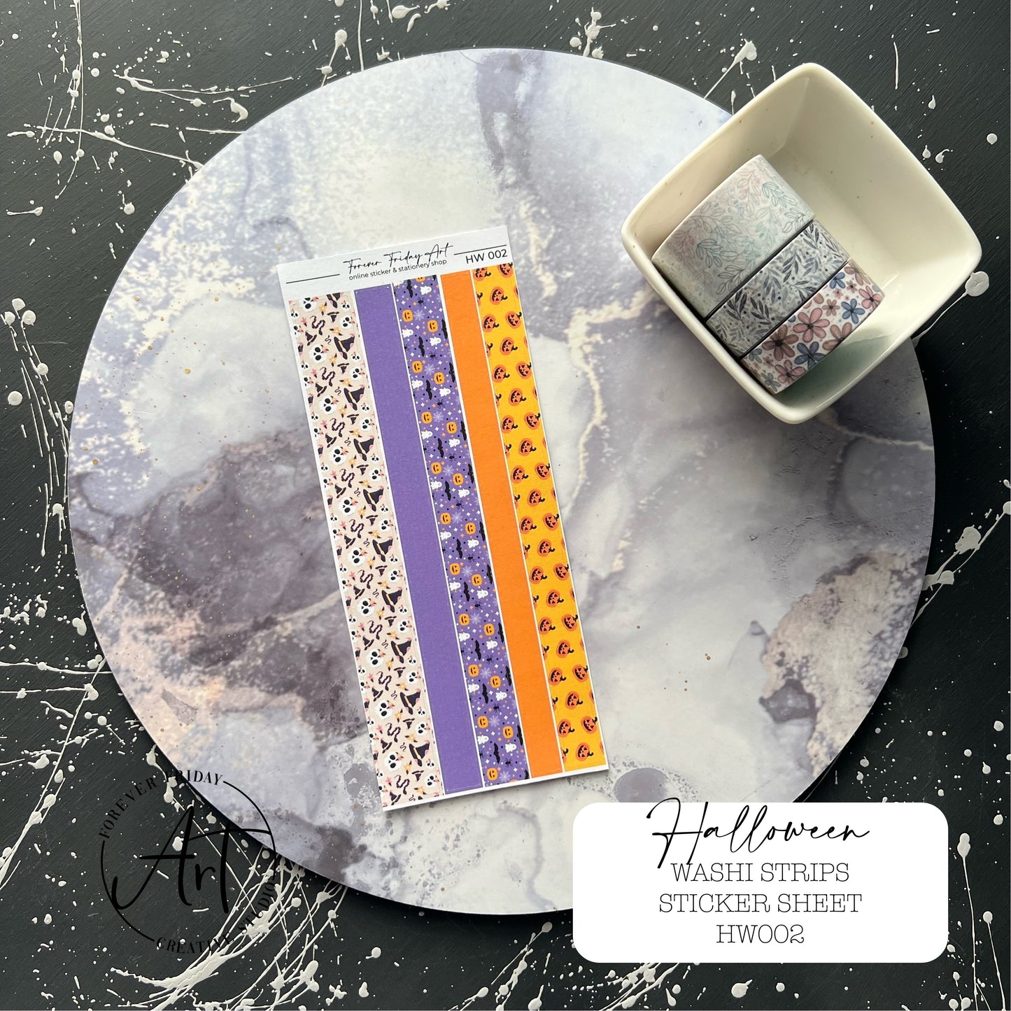 Washi strips Sticker Sheet - Halloween Collection