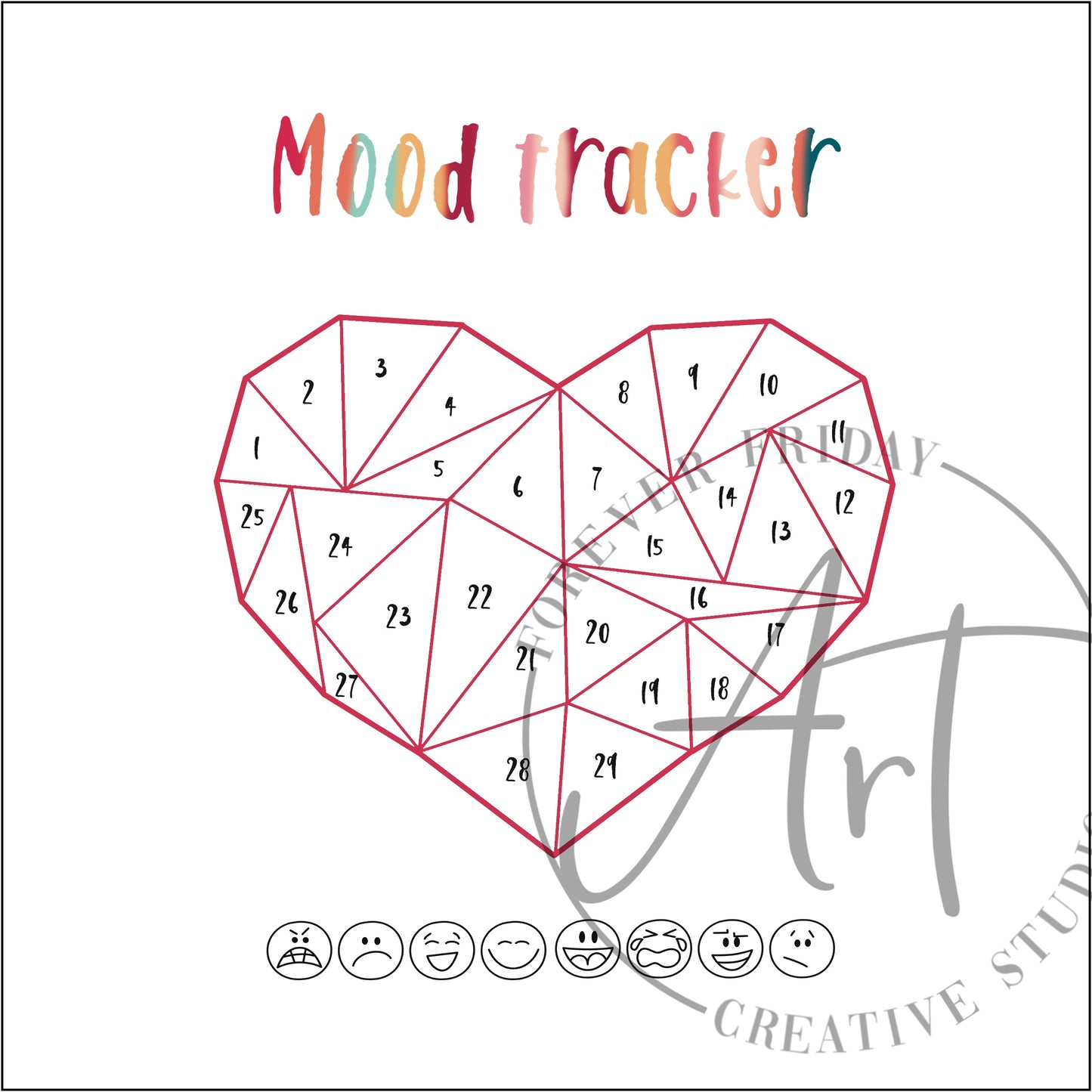 Printable Mood Trackers