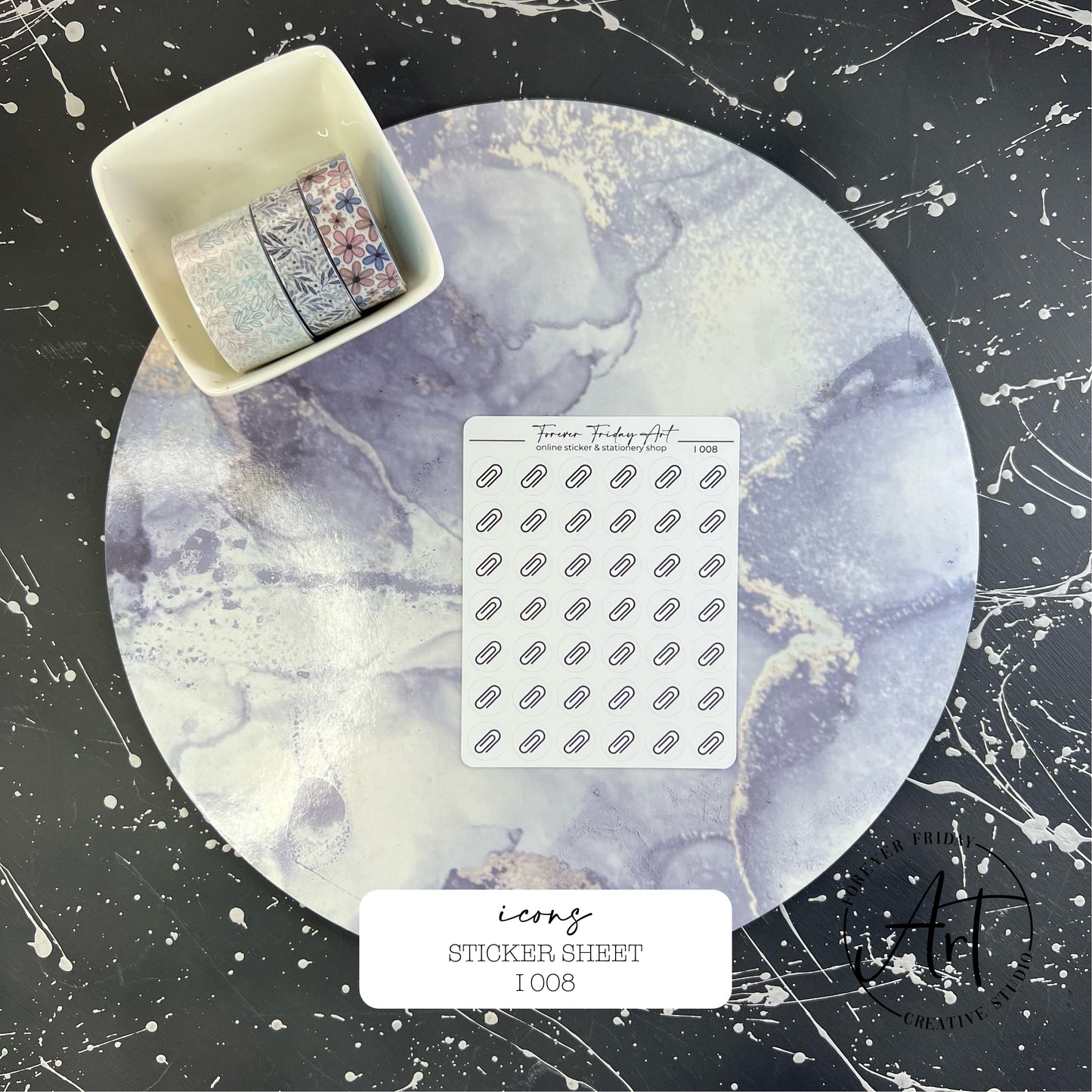 Icon Sticker Sheet - I005 - I008