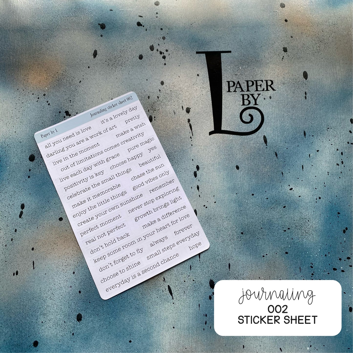 Journaling Quotes sticker sheet - Paper by L
