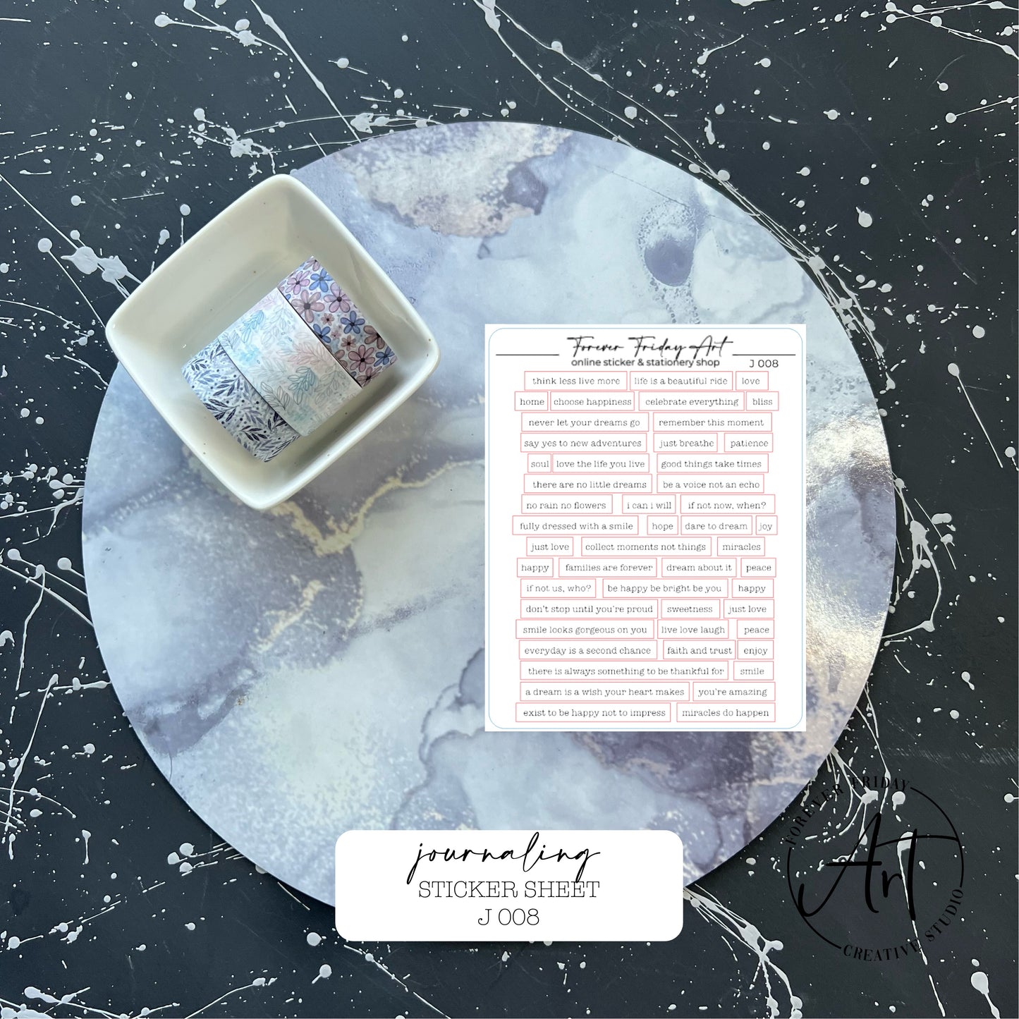 Journaling J005 - J008 - Sticker Sheets