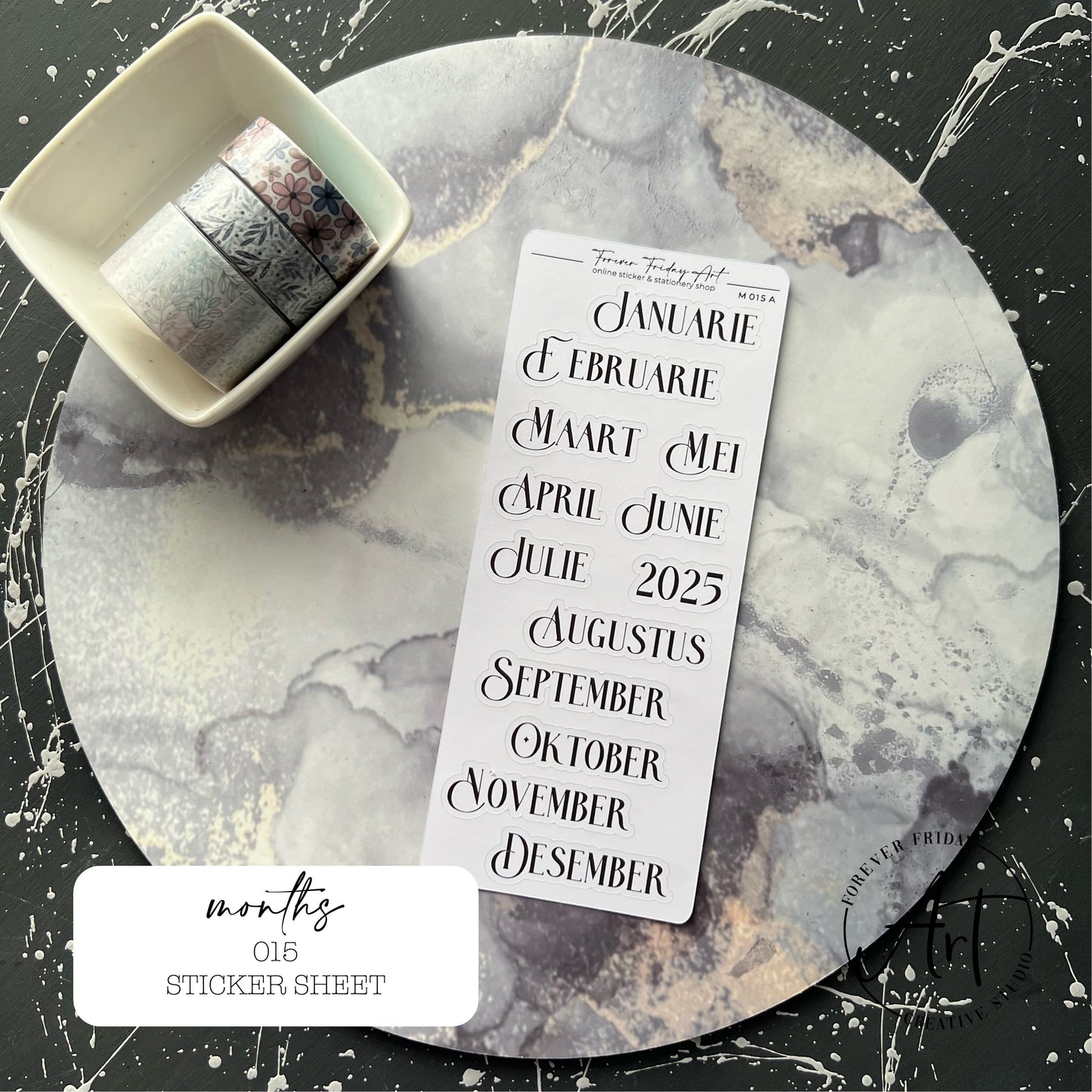 Months Sticker Sheets M013 - M015