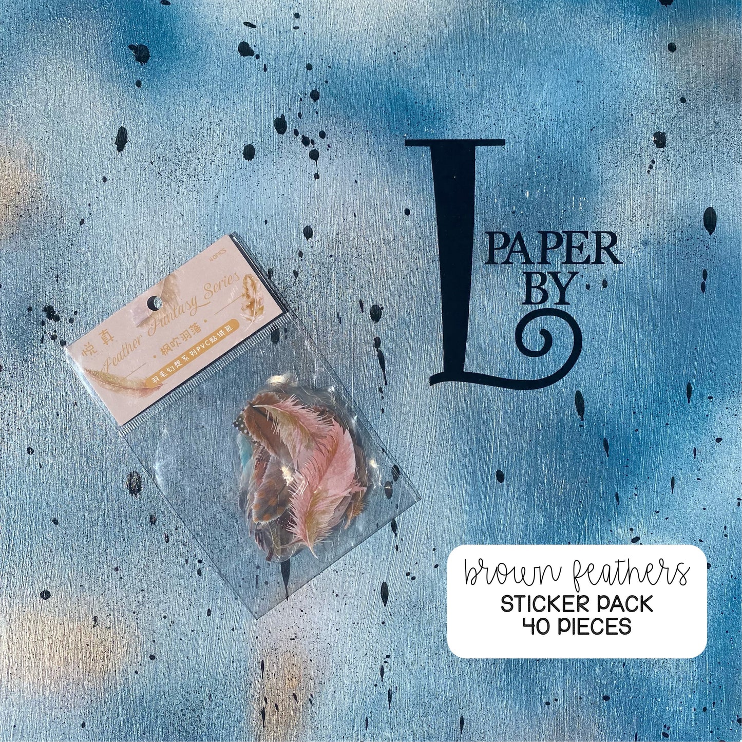 Feathers Sticker Packs - Paper by L
