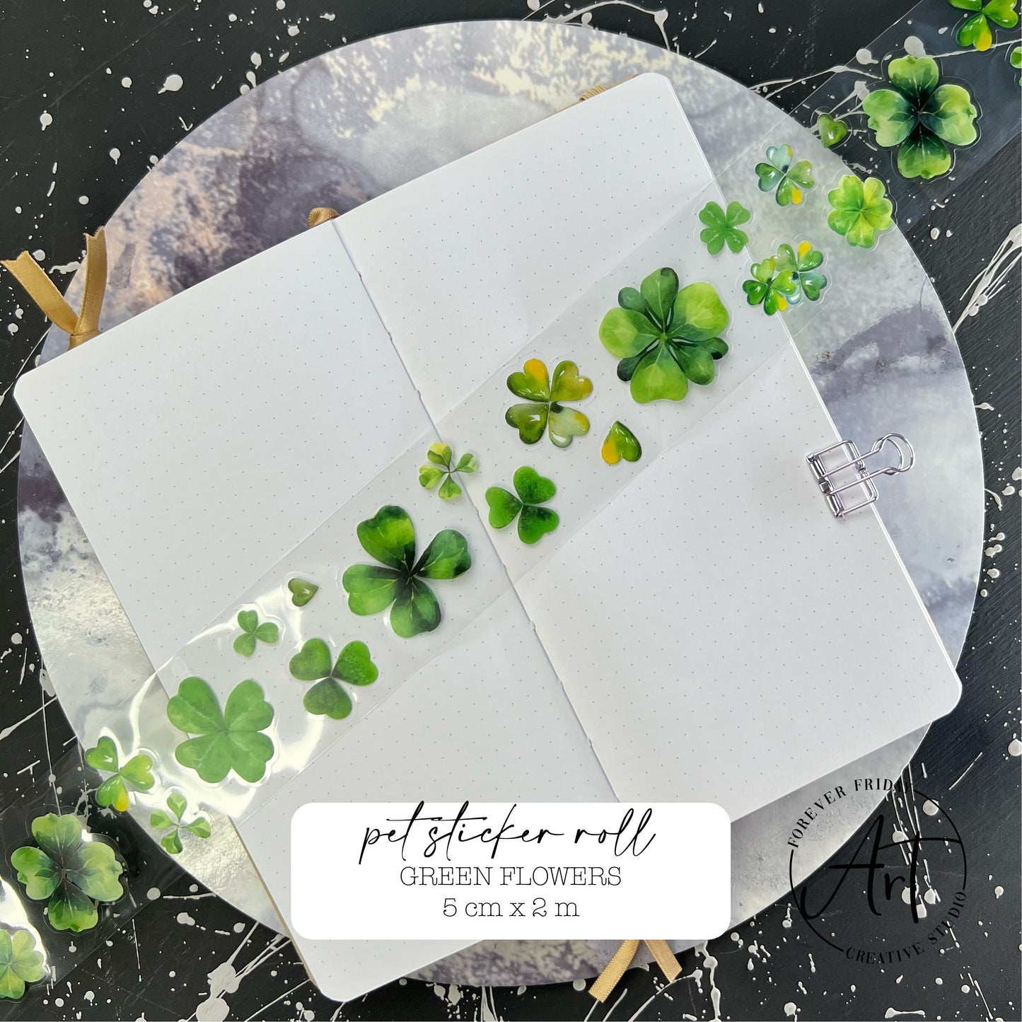 Flowers - PET Sticker Roll