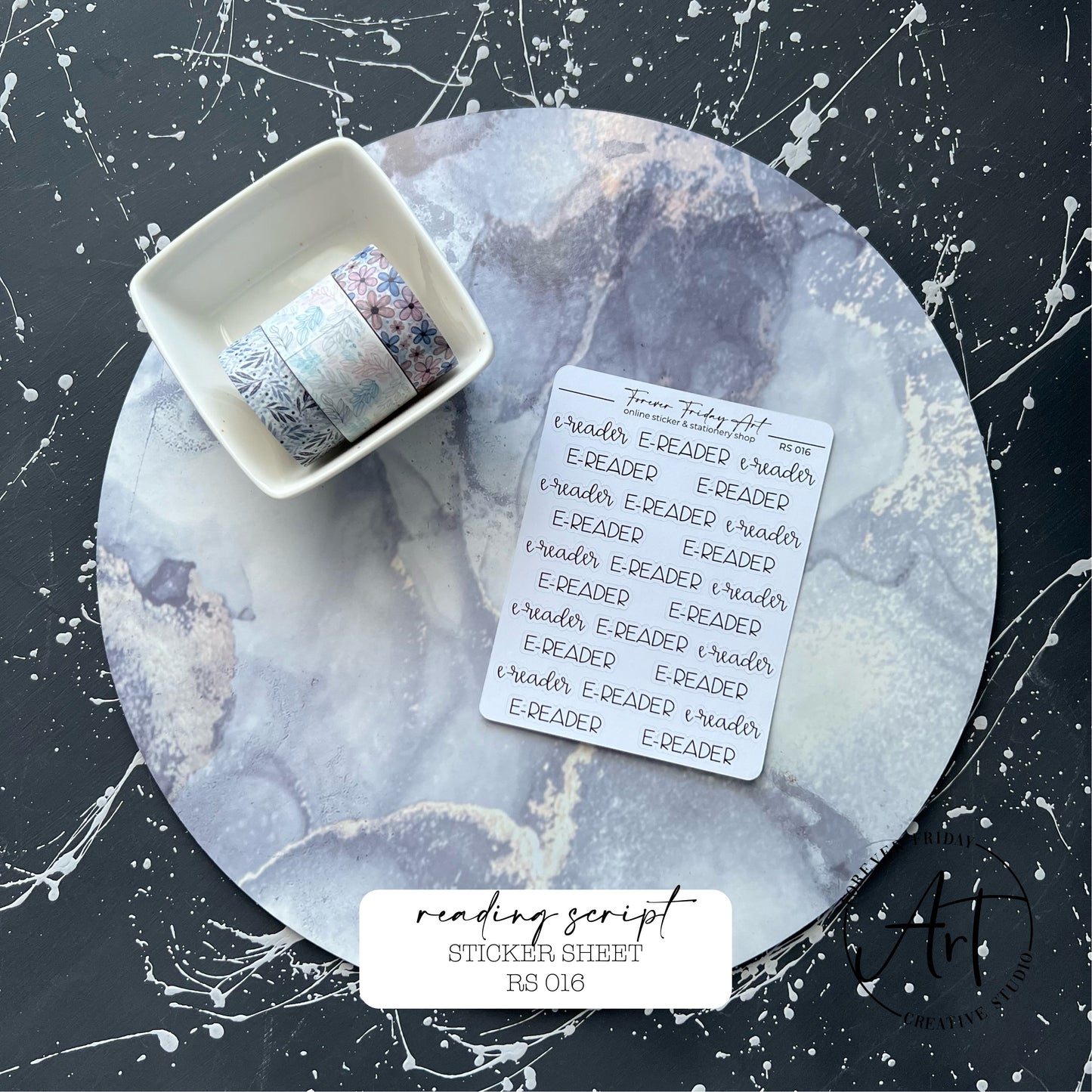 Reading Script Sticker Sheet RS013 - RS016