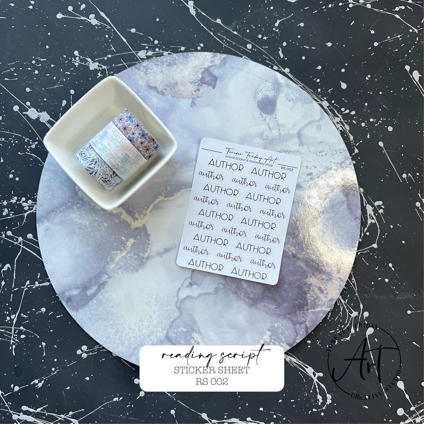 Reading Script Sticker Sheet RS001 - RS004