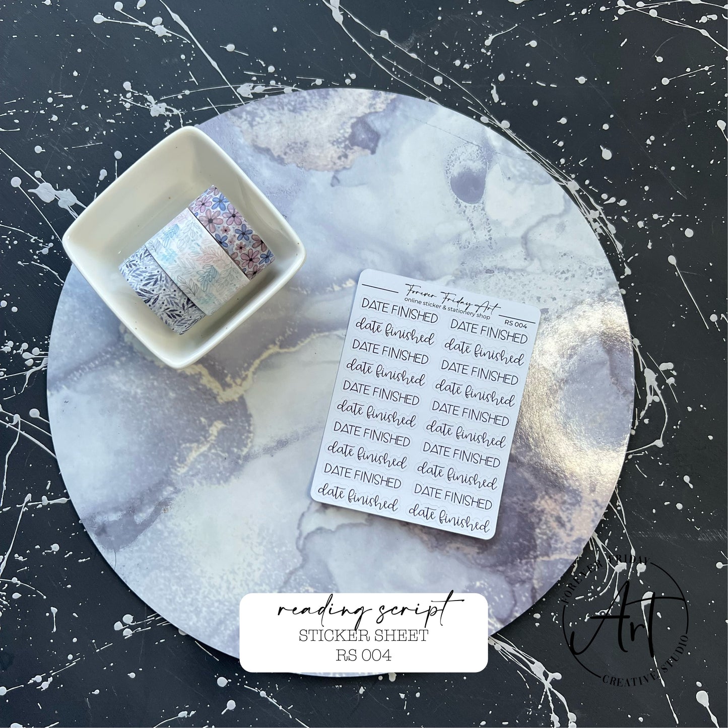 Reading Script Sticker Sheet RS001 - RS004