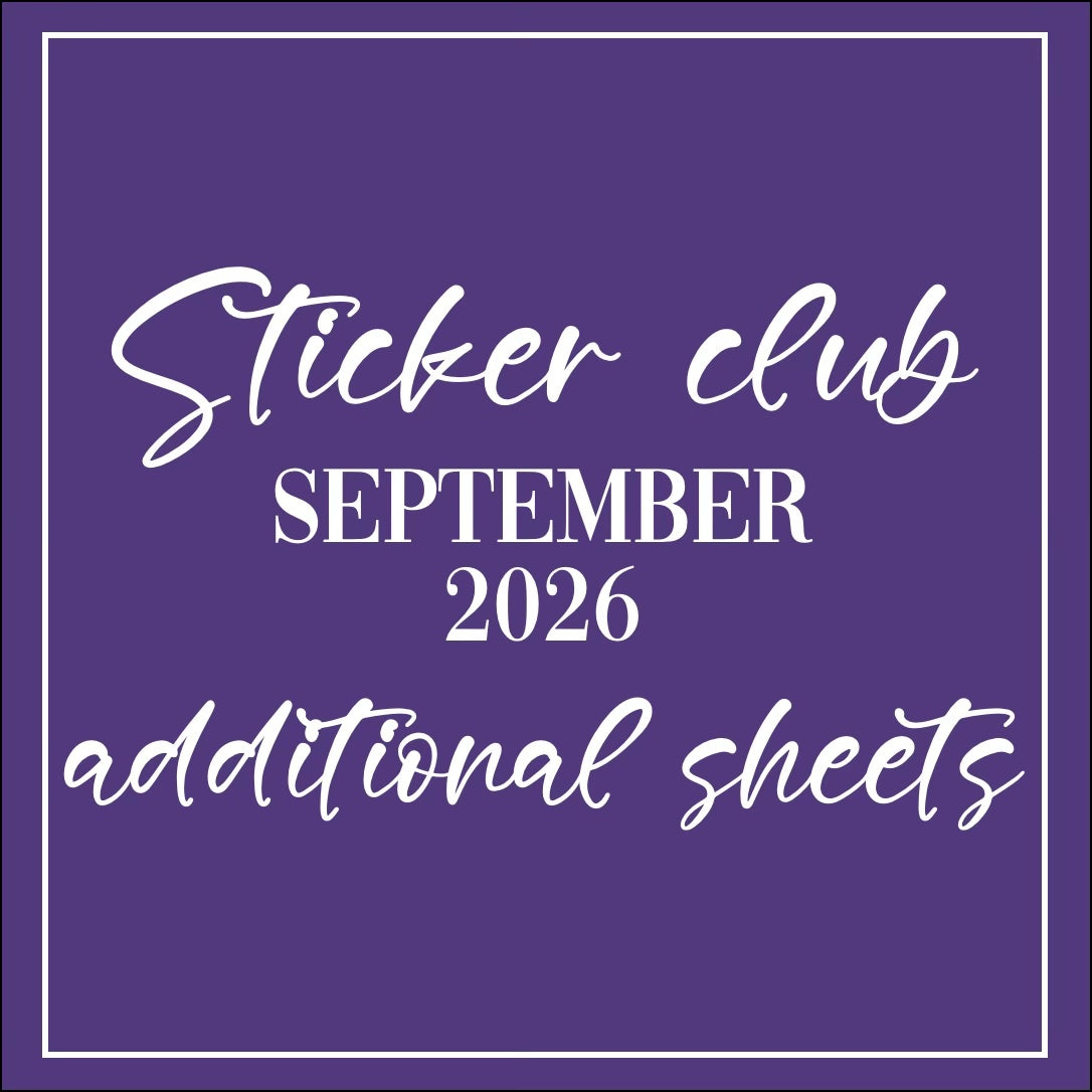 September 2026 - Sticker Club - Extra Single Items
