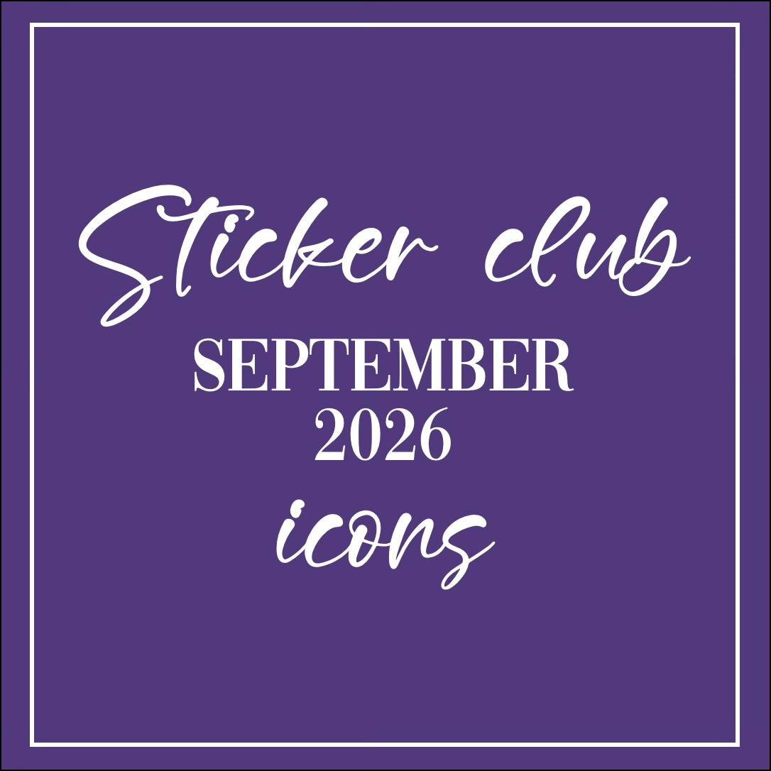 September 2026 - Sticker Club - Icon Sheets