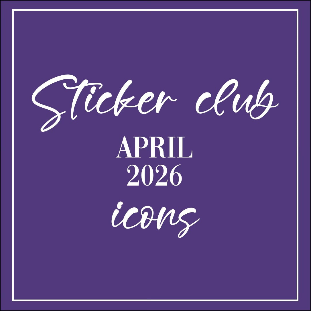 April 2026 - Sticker Club - Icon Sheets