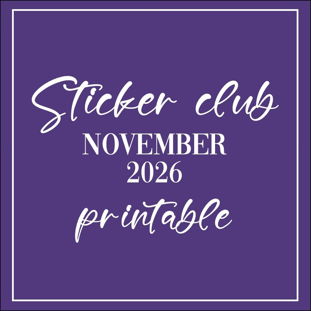 November 2026 - Printable Sticker Club
