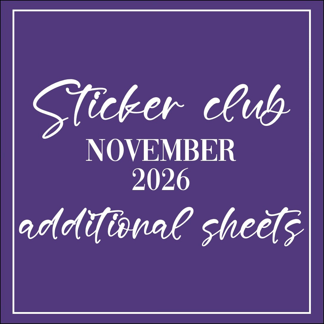 November 2026 - Sticker Club - Additional Items