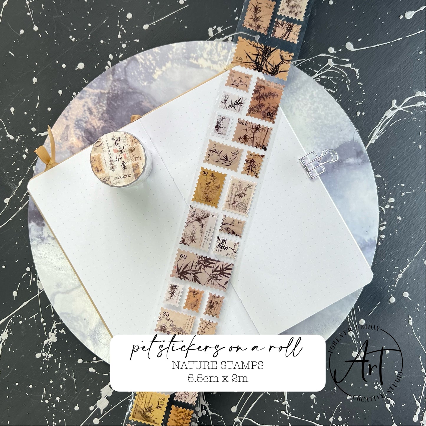 Flower - PET Sticker Roll