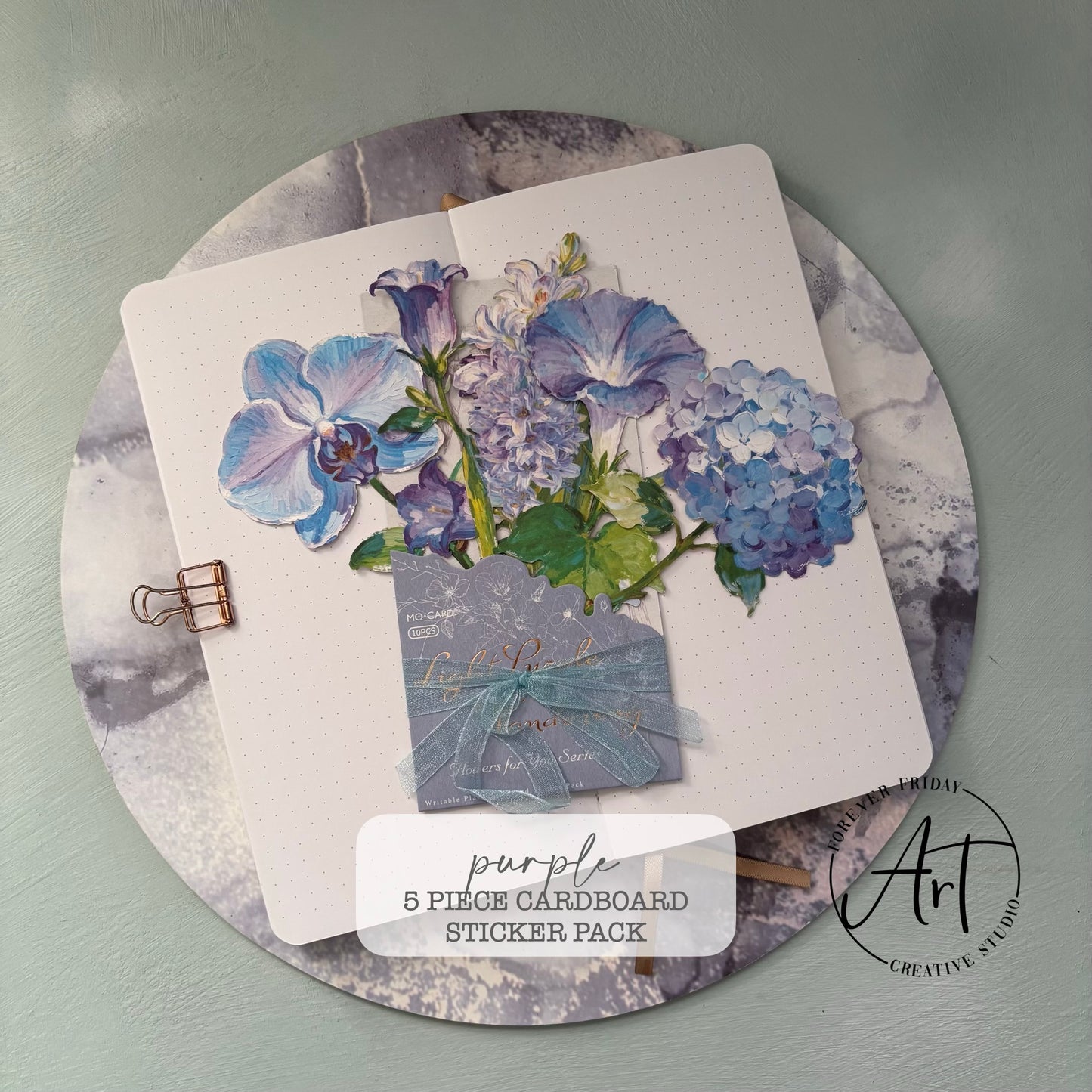 Large Flower - Cardboard Sticker Pack