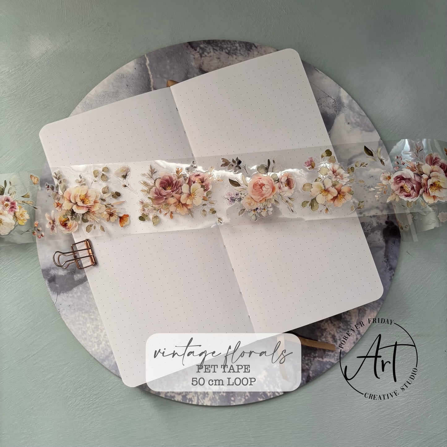 Vintage Florals - PET Tape Loop