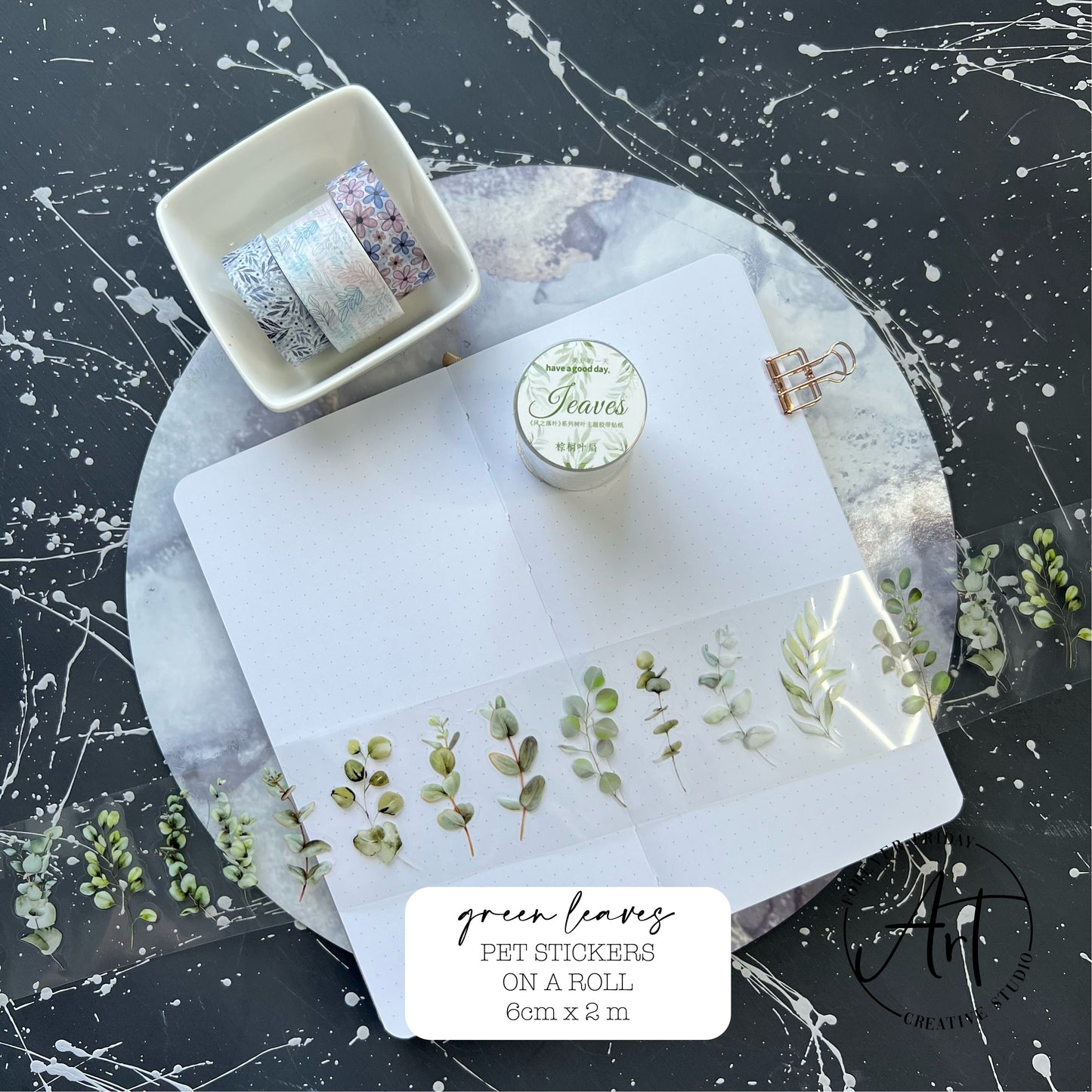 Leaves - PET Sticker Roll