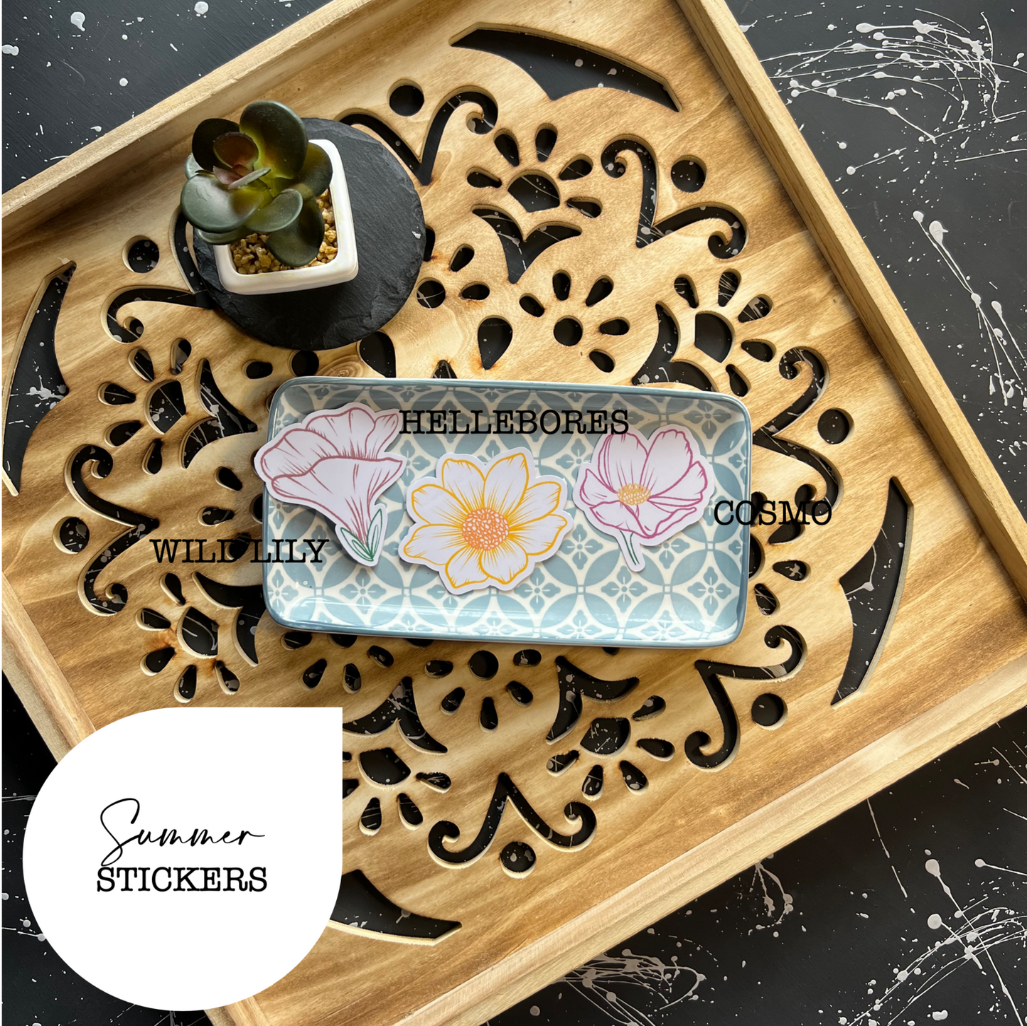 Summer floral Stickers