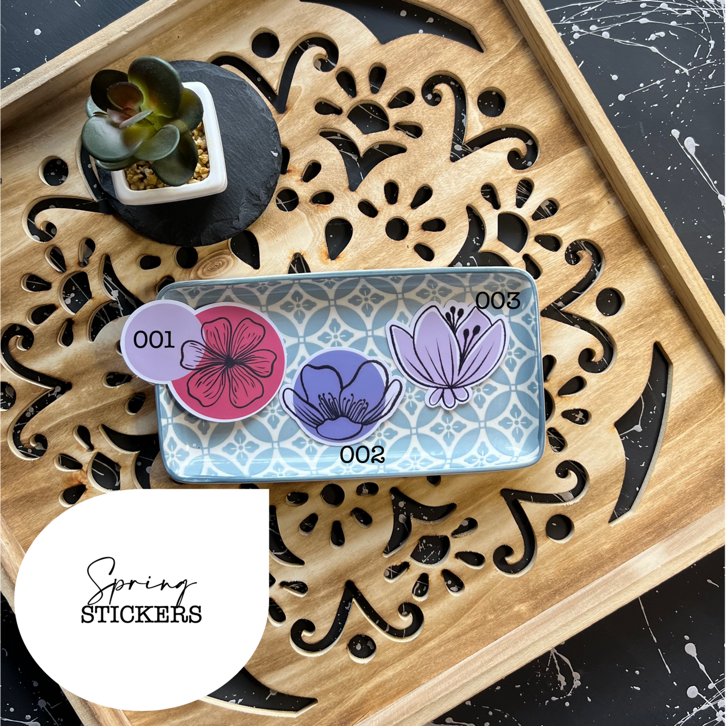 Spring Floral Stickers