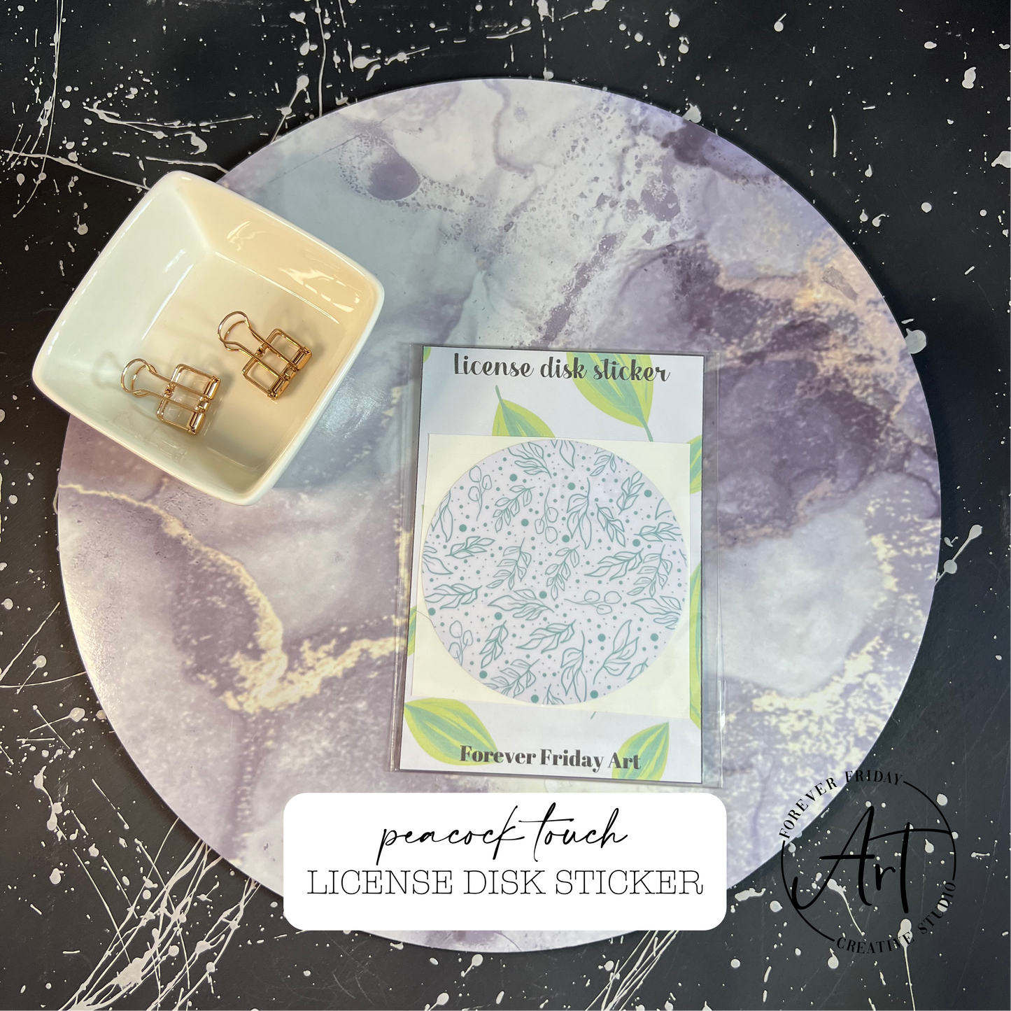 Peacock Spring License Disk