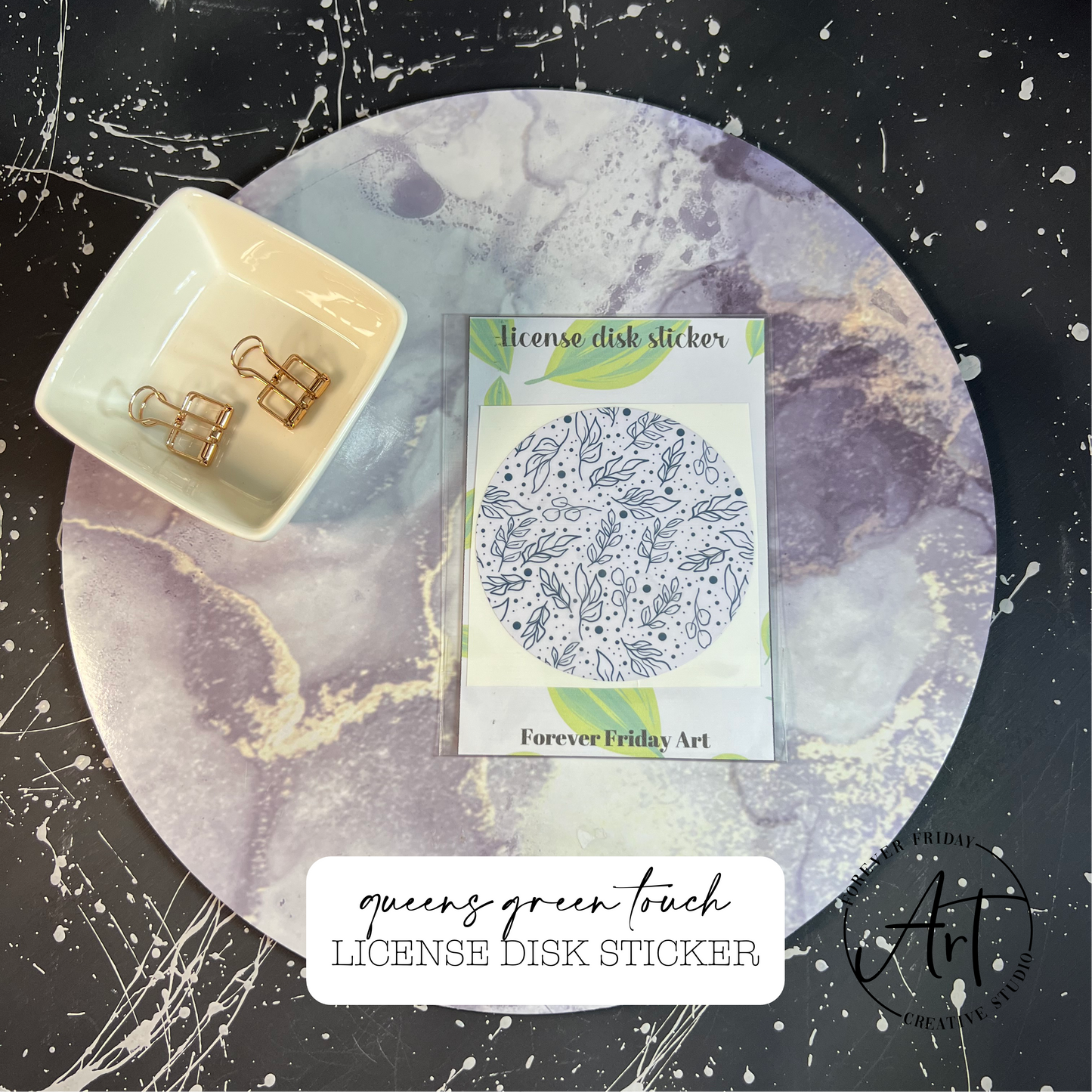 Queens Green Spring License Disk