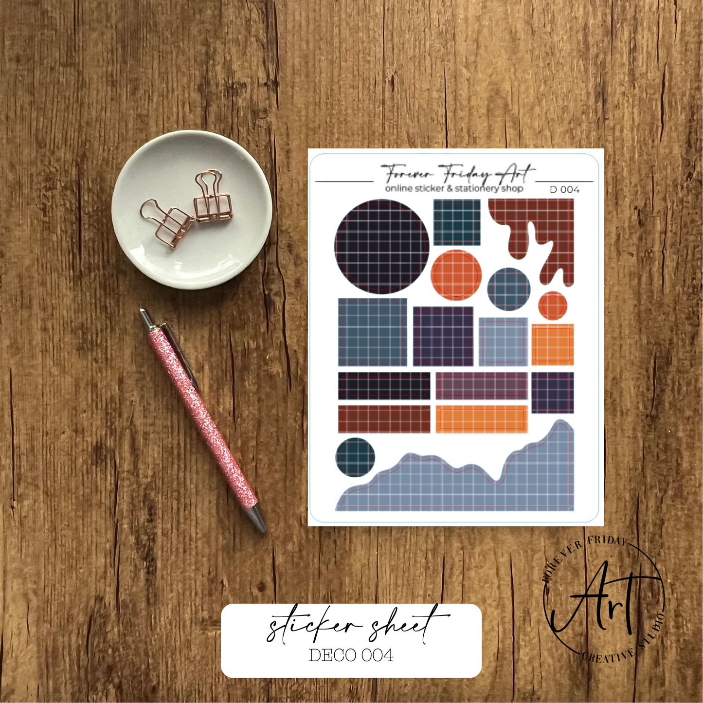 Deco Sticker Sheets D001-D004