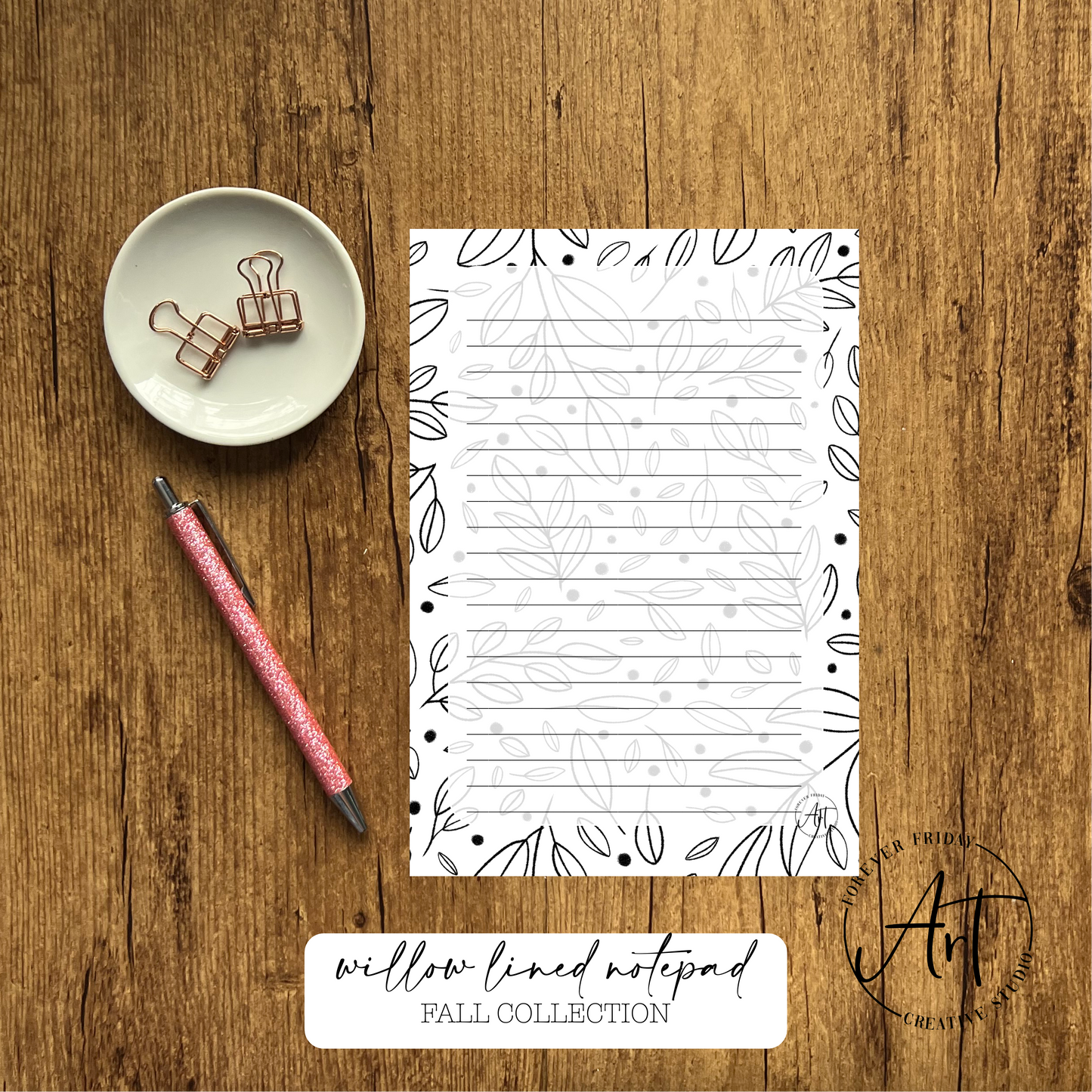 Willow Notepad: Fall Collection