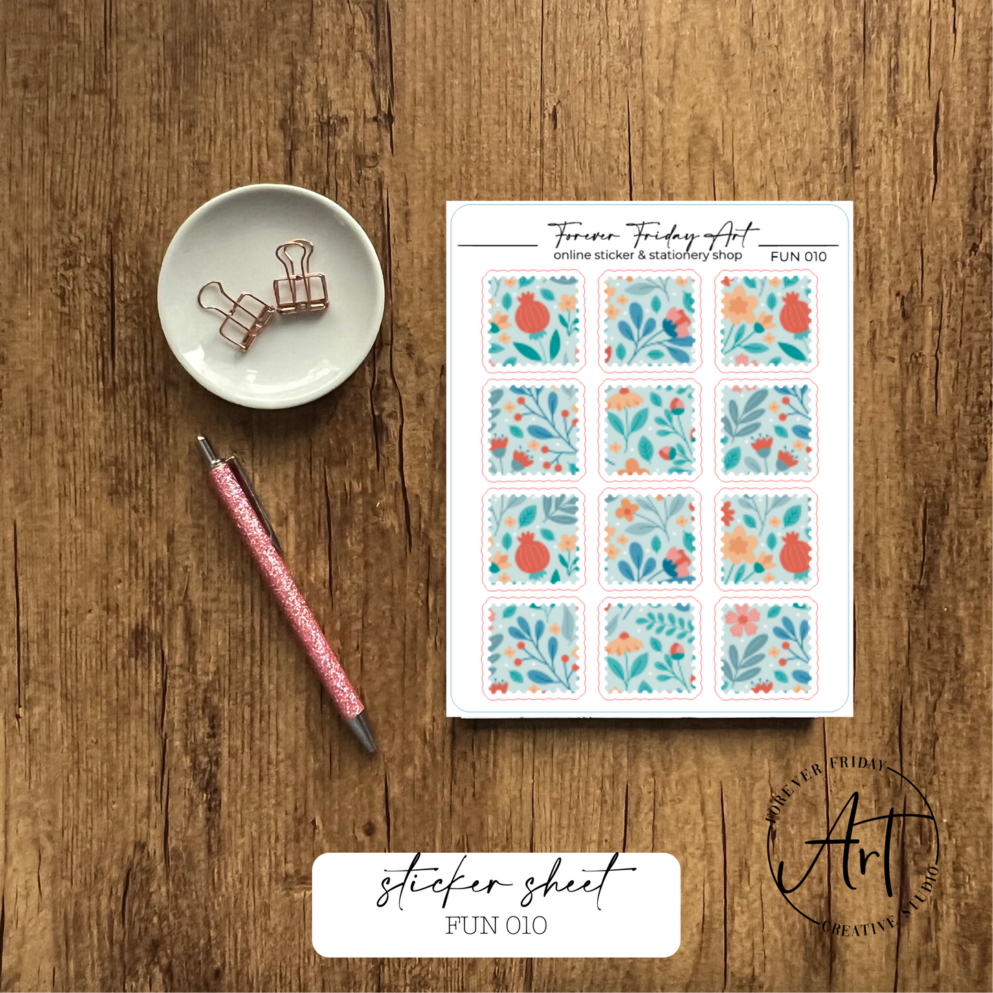 Fun Sticker Sheet - FUN 009 - FUN 012