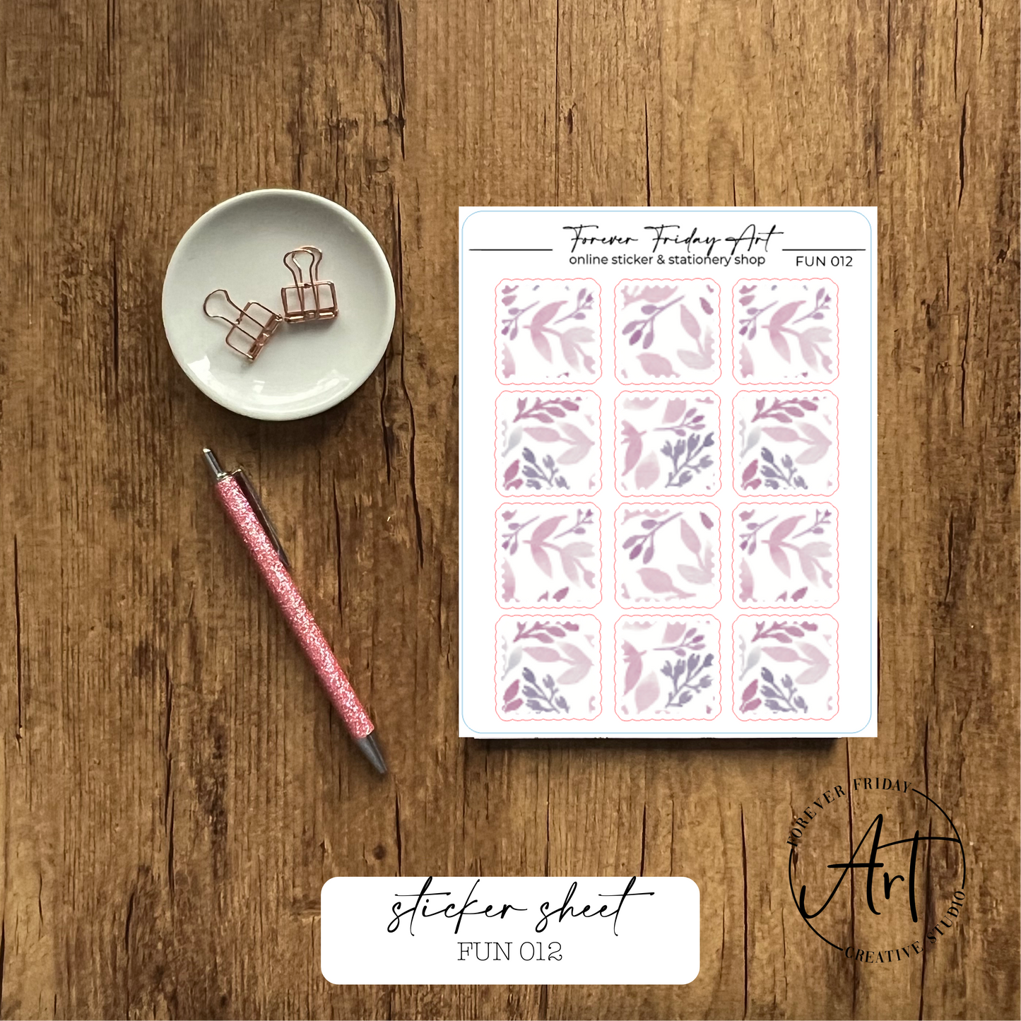 Fun Sticker Sheet - FUN 009 - FUN 012