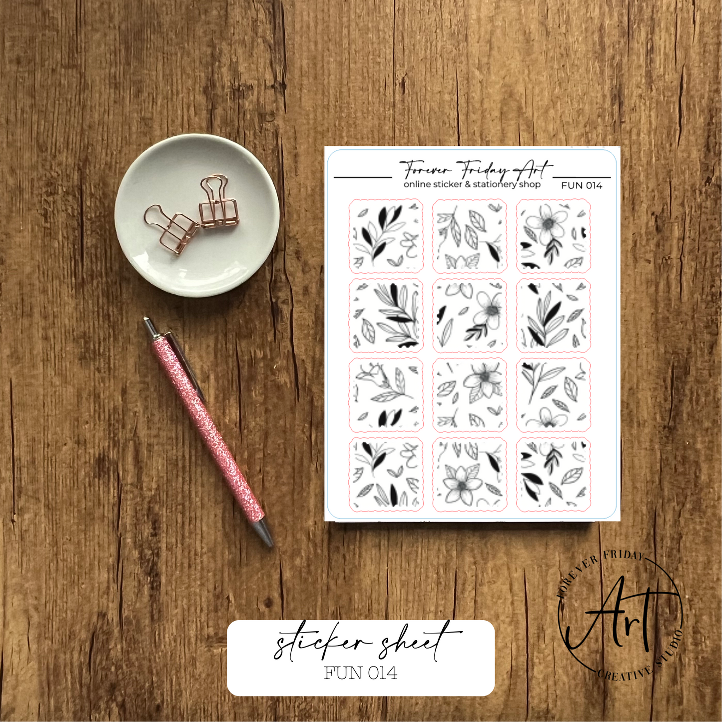 Fun Sticker Sheet - FUN 009 - FUN 012