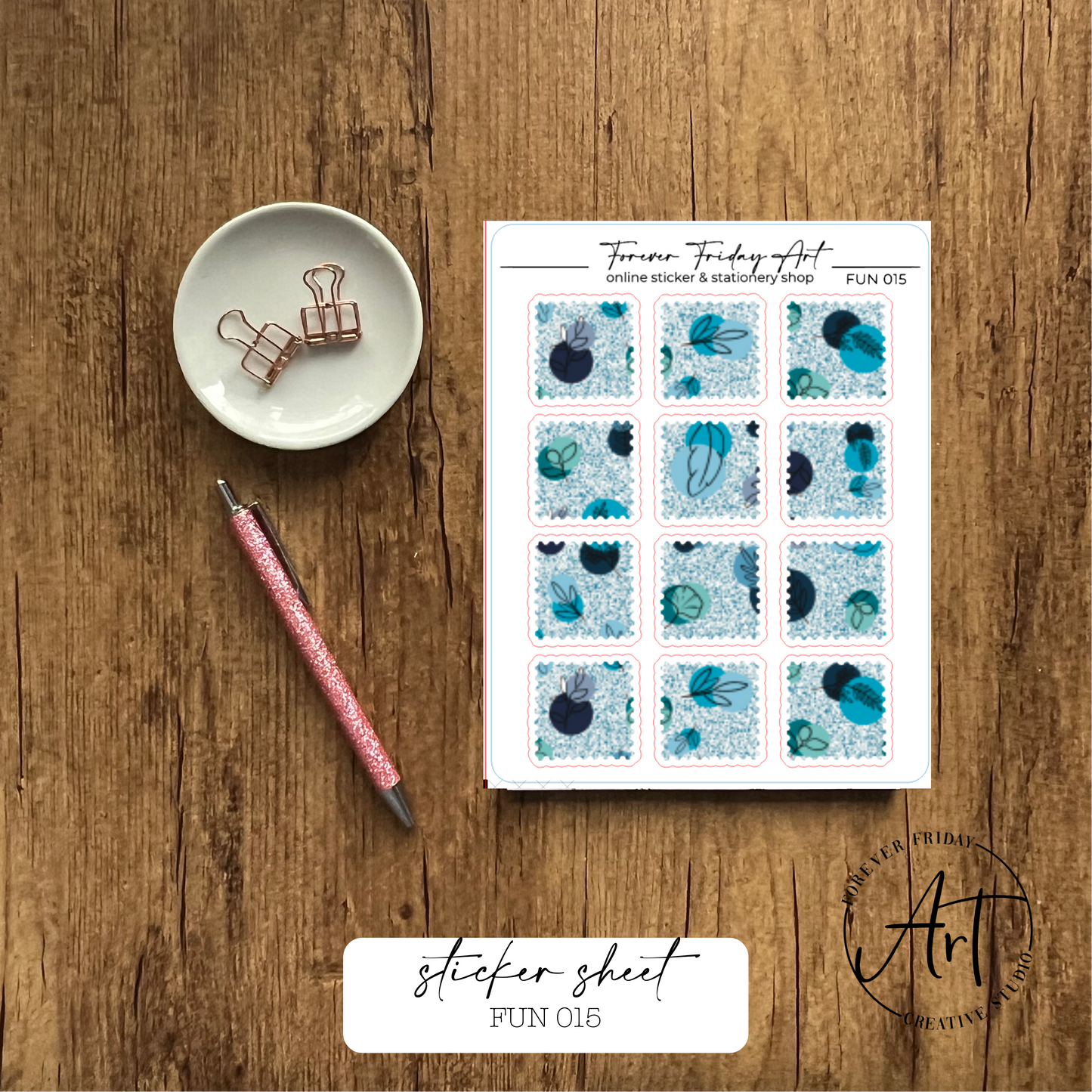 Fun Sticker Sheet - FUN 009 - FUN 012