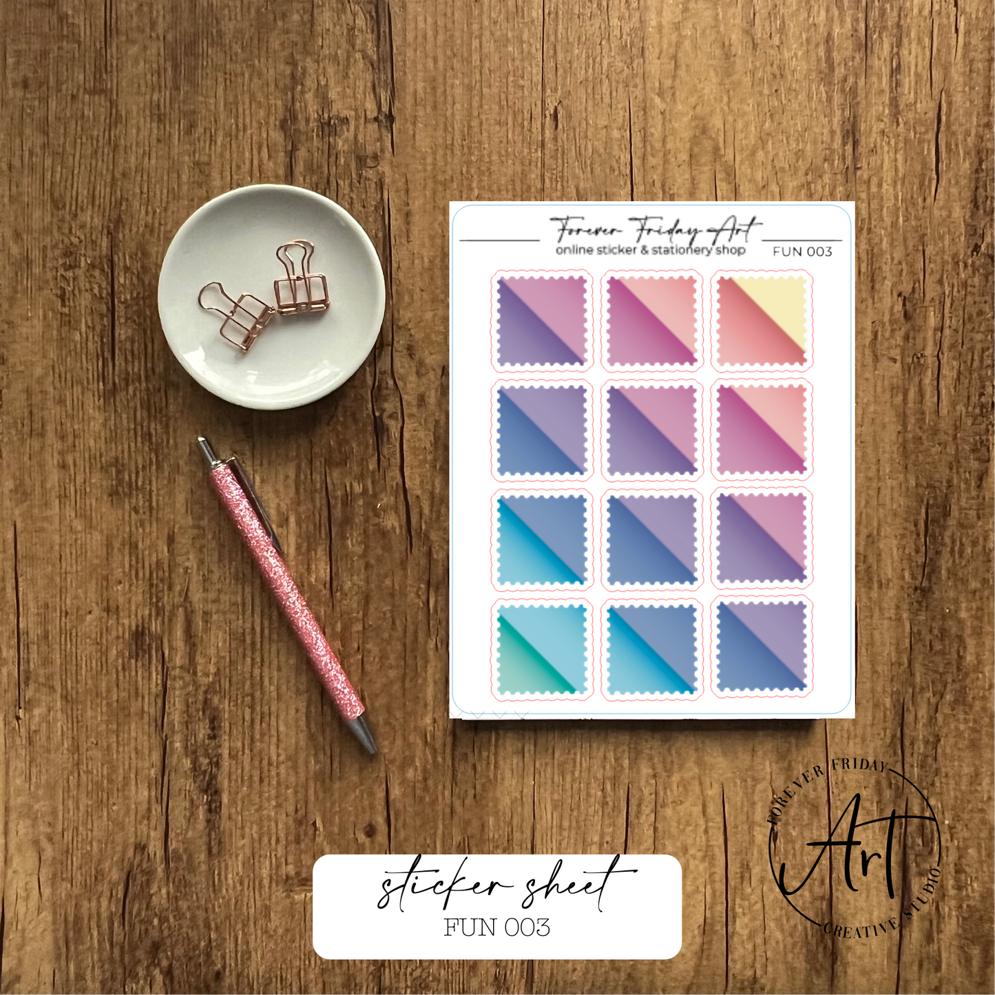 Fun Sticker Sheet - FUN 001 - FUN 004