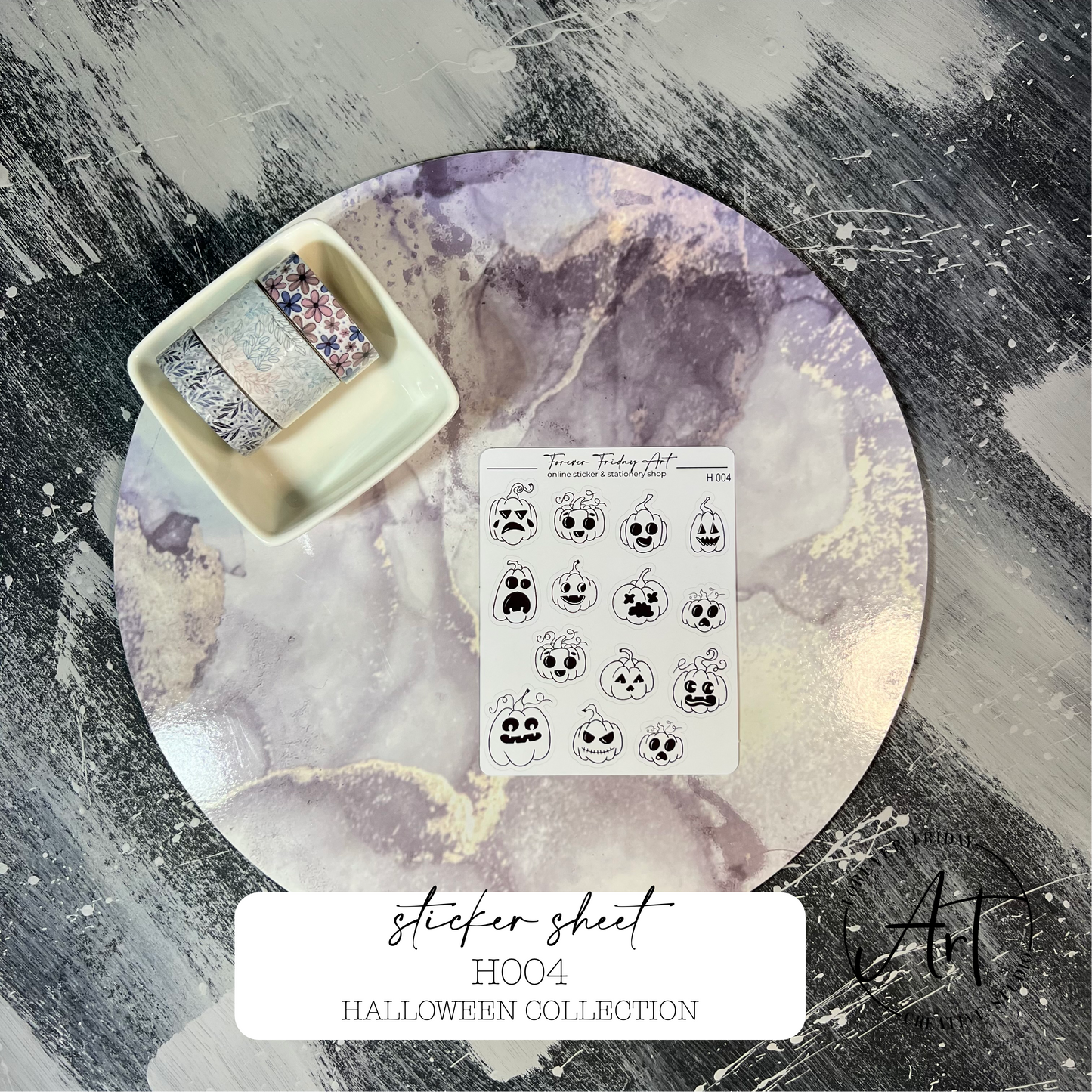 Halloween Sticker Sheets H001-H004