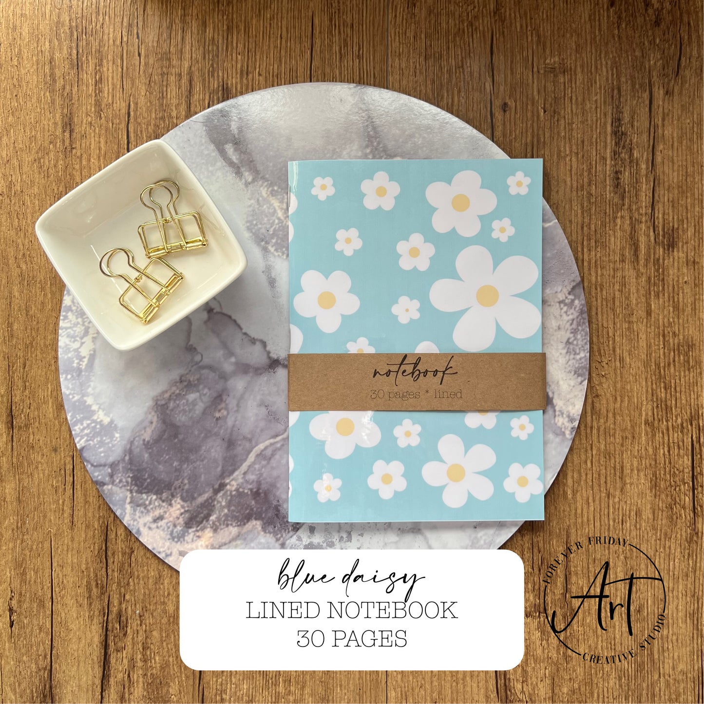 White Daisy Notebook