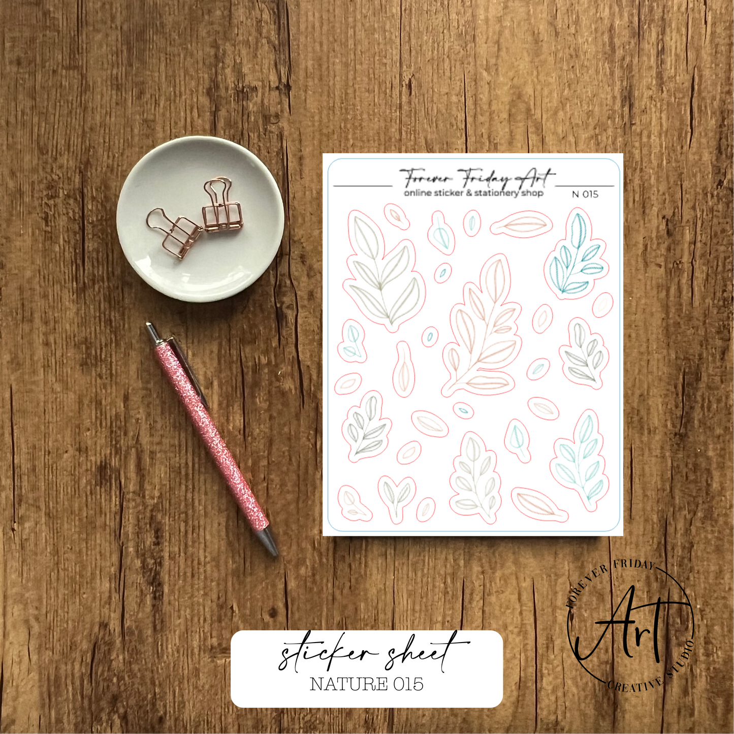 Nature Sticker Sheets N013-N017