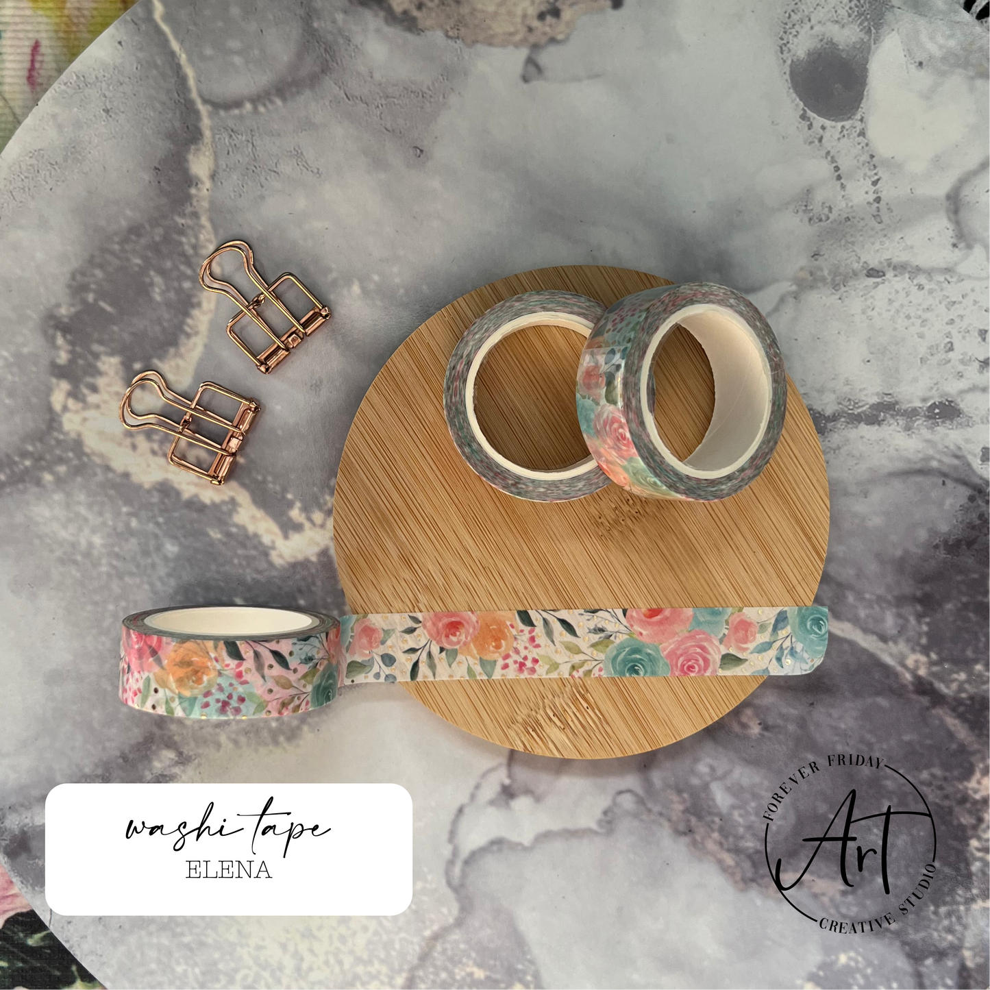 Floral Washi Tape 15mm