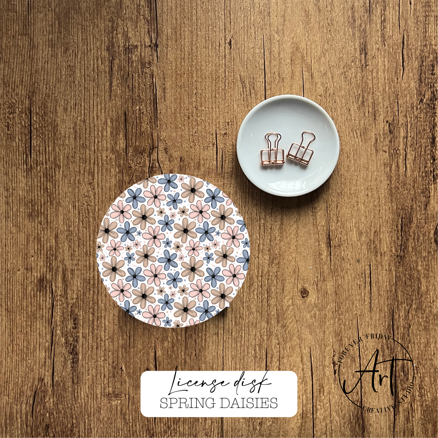 License Sticker - Daisies Collection