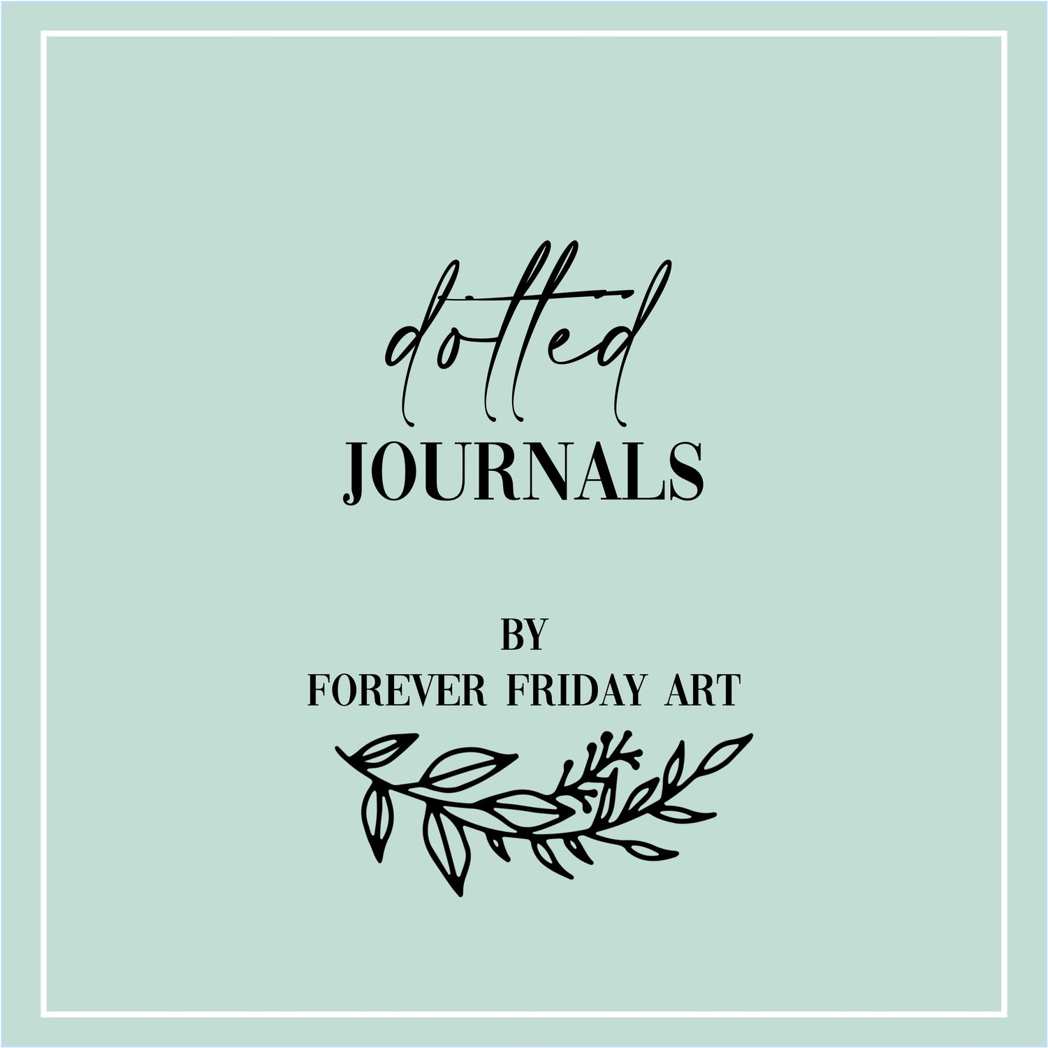 Gingko leaf Travellers Dotted Journal – Forever Friday Art