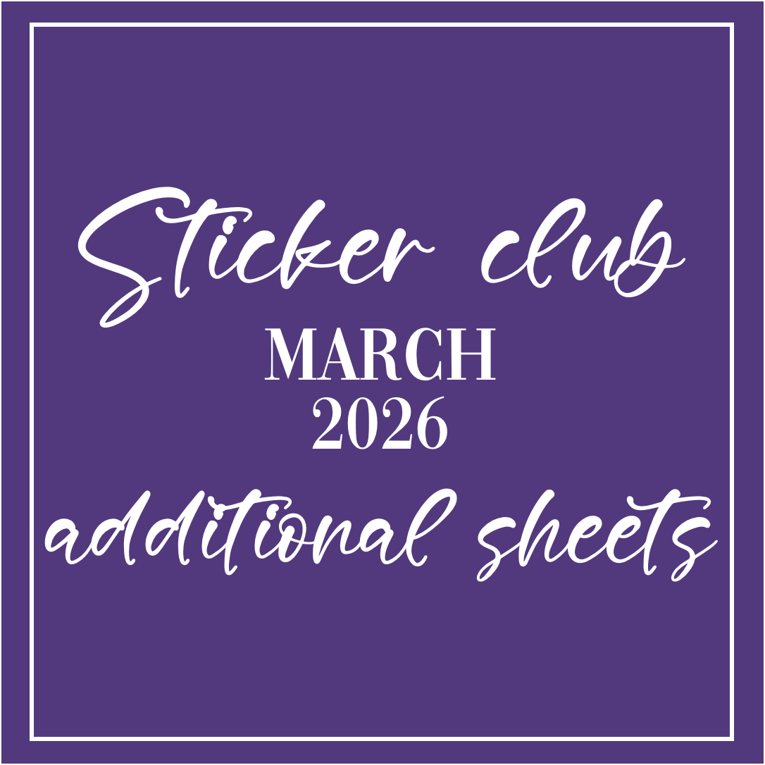 March 2026 - Sticker Club - Extra Single Items