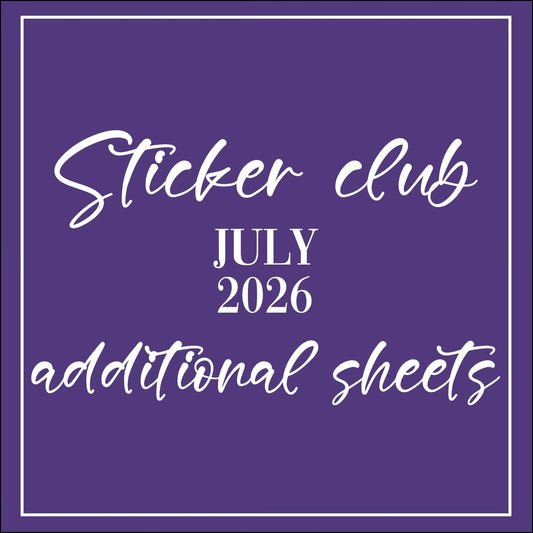 July 2026 - Sticker Club - Extra Single Items
