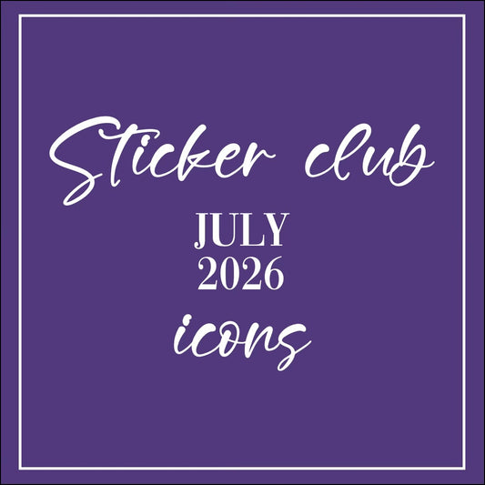 July 2026 - Sticker Club - Icon Sheets