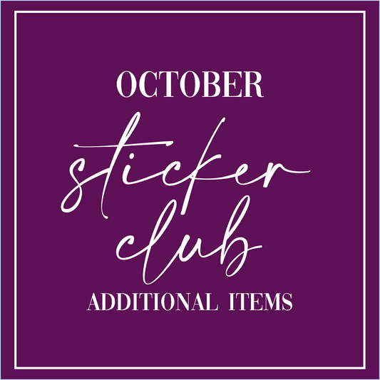 October 2025 - Sticker Club - Extra Single Items